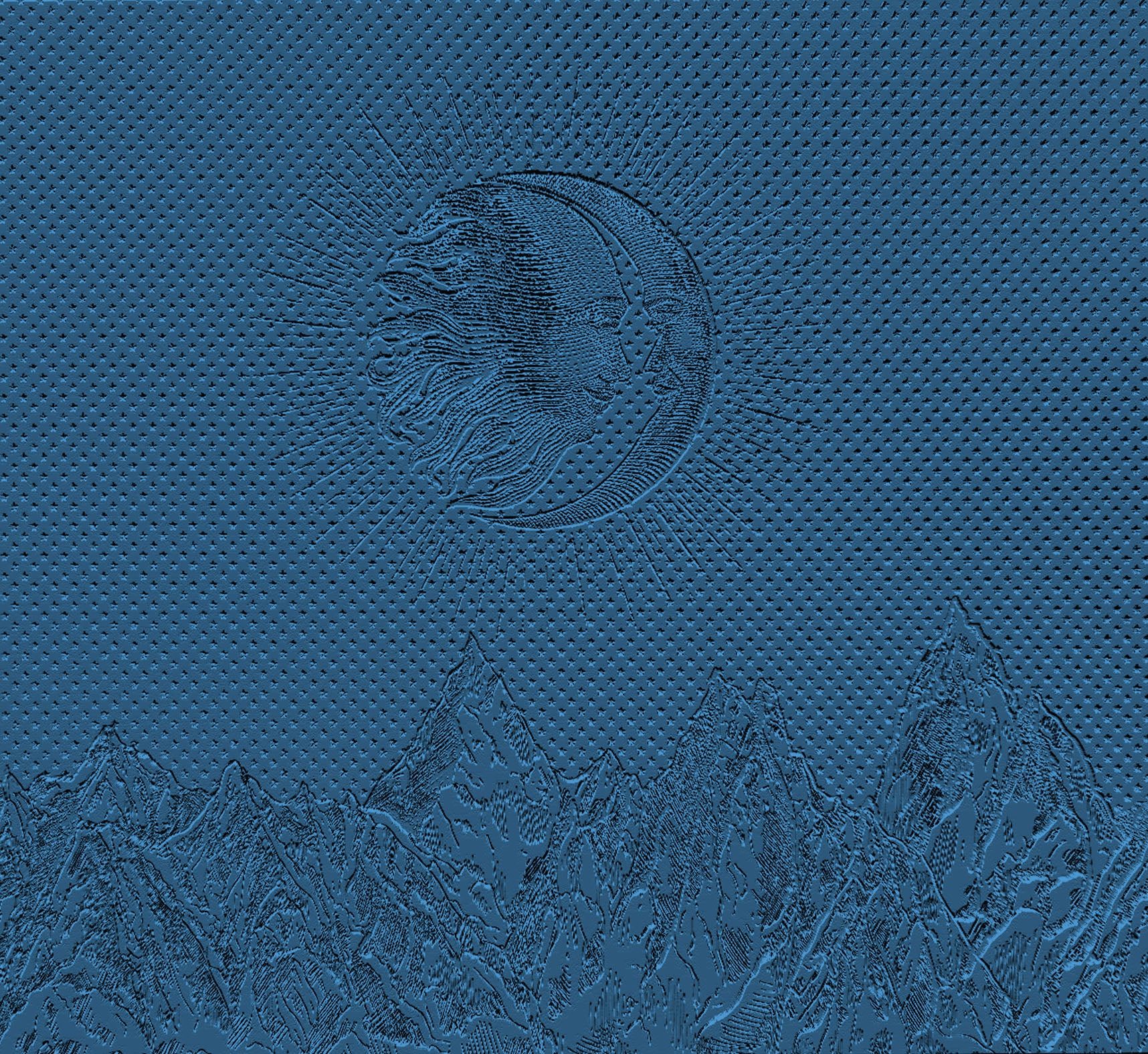 3D Celestial Peaks - Paintable