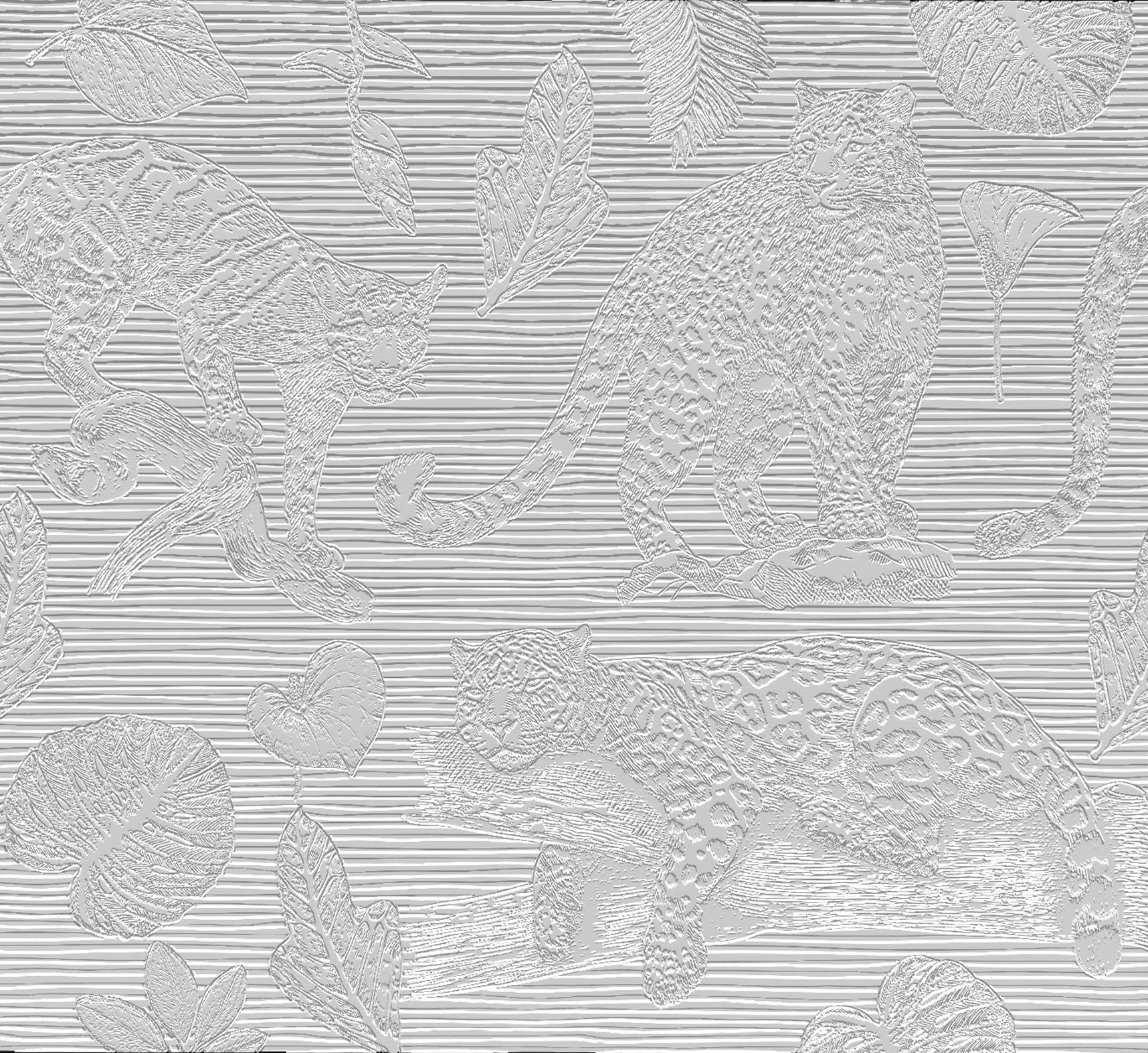 3D Jungle Shadows - Paintable