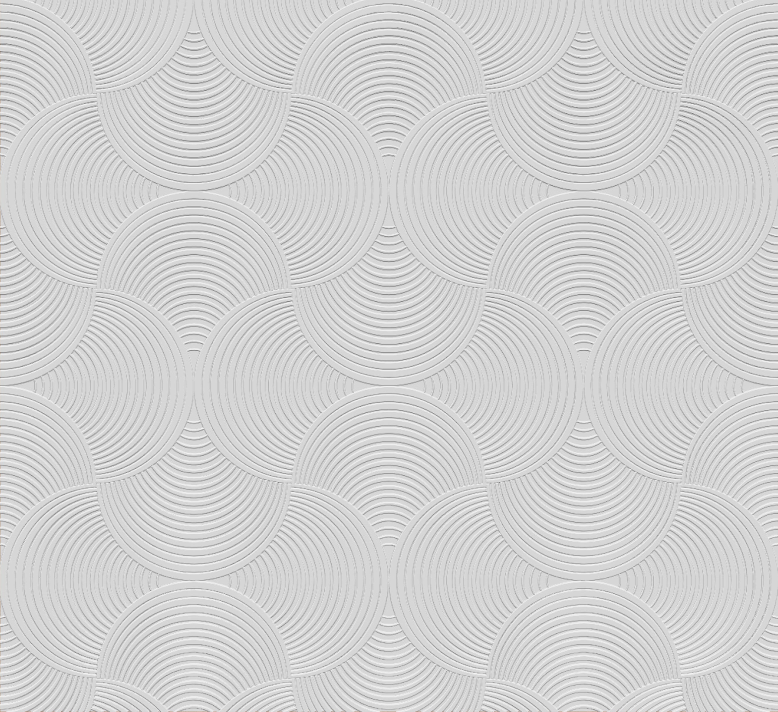 3D Rippling Circles - Paintable