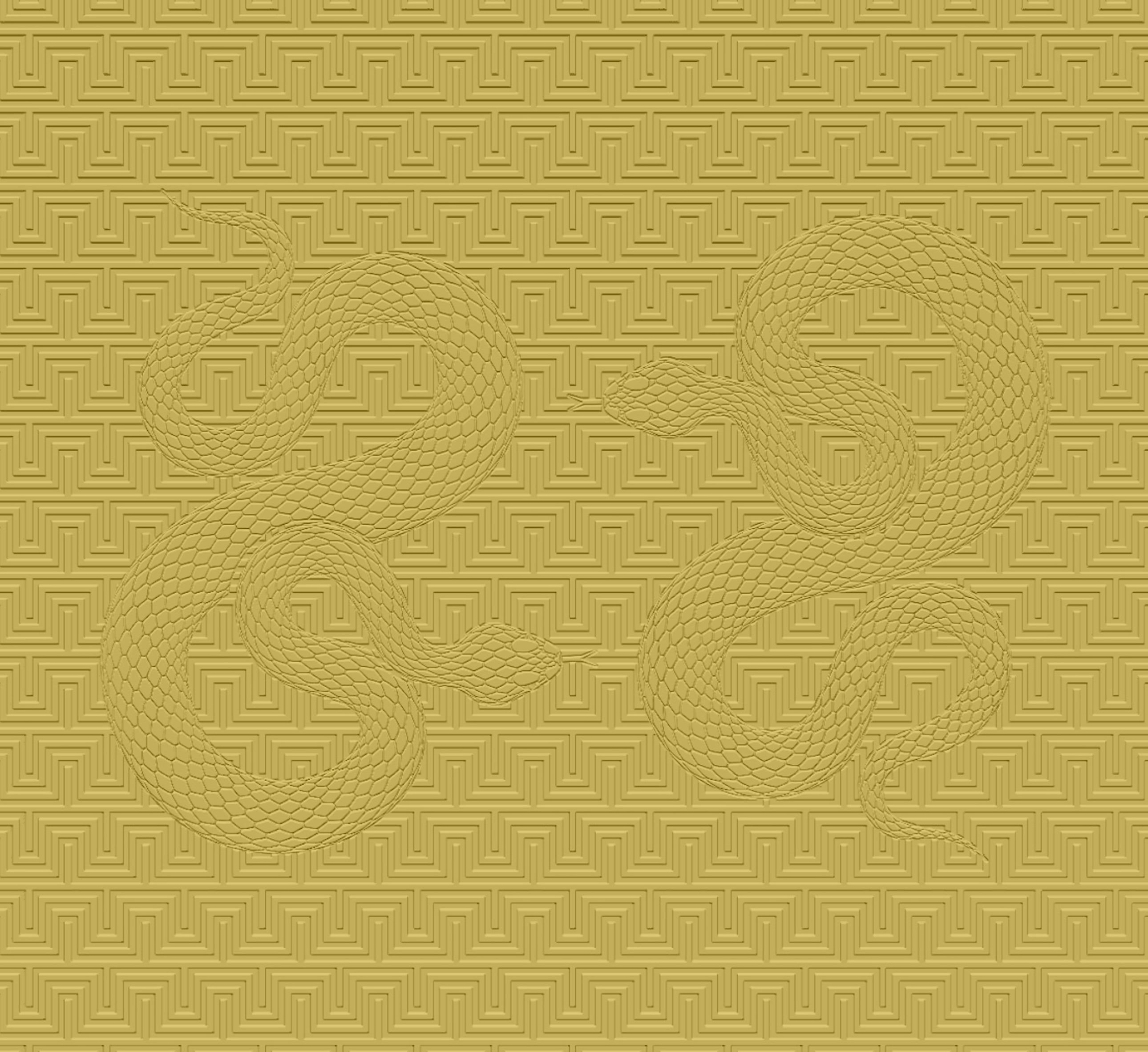 3D Serpentine Grid - Paintable