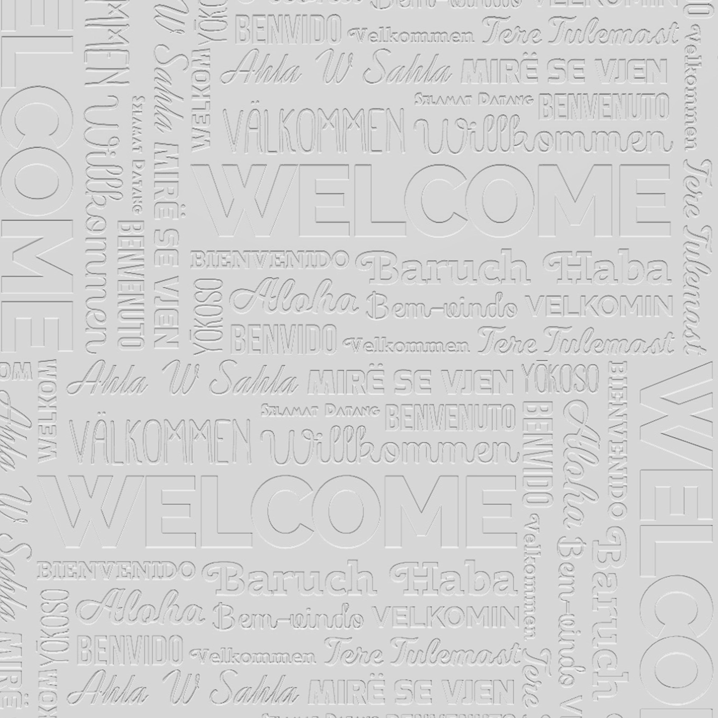 3D Global Welcome - Paintable Mural