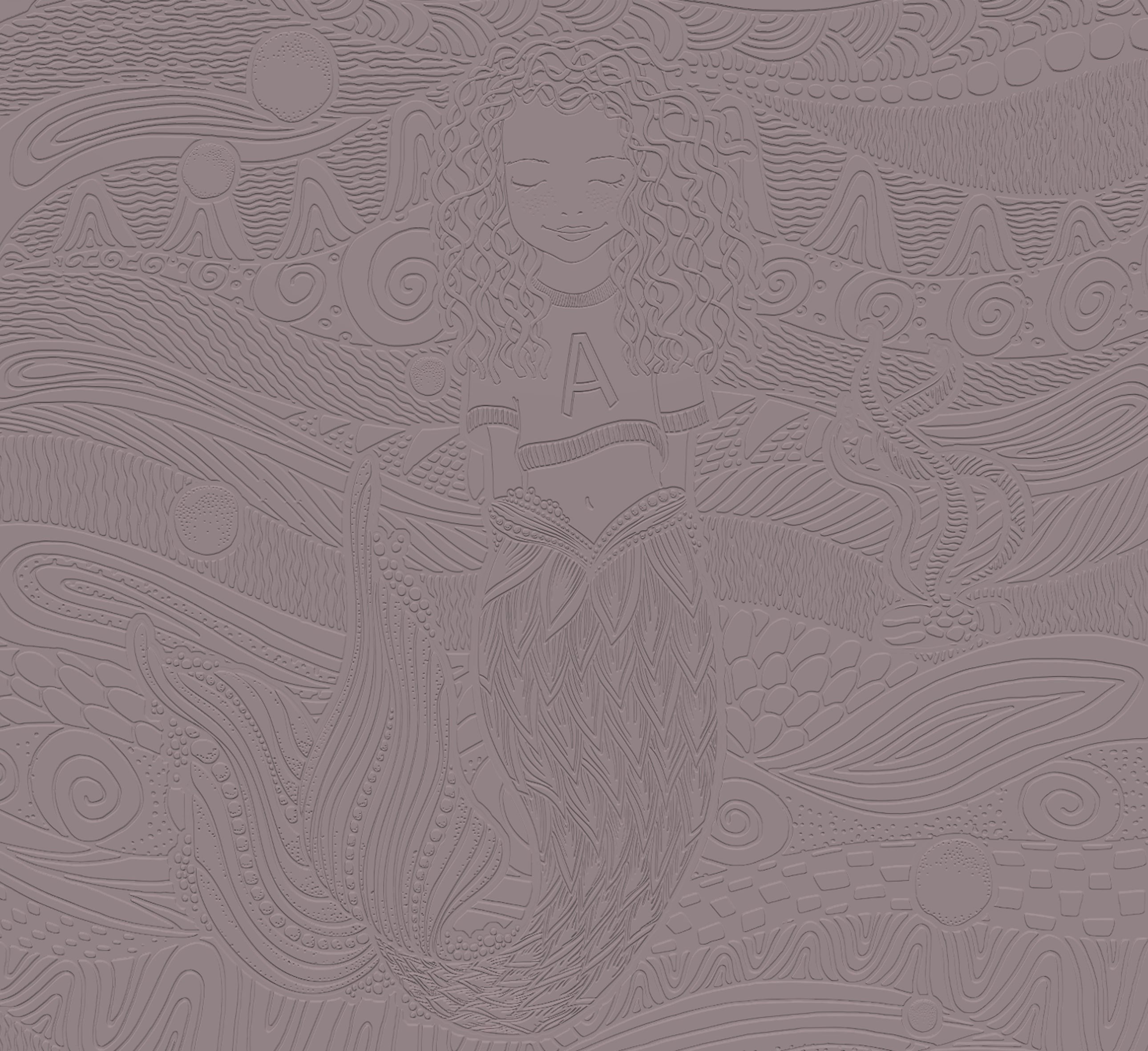 3D Dreamy Mermaid - Paintable