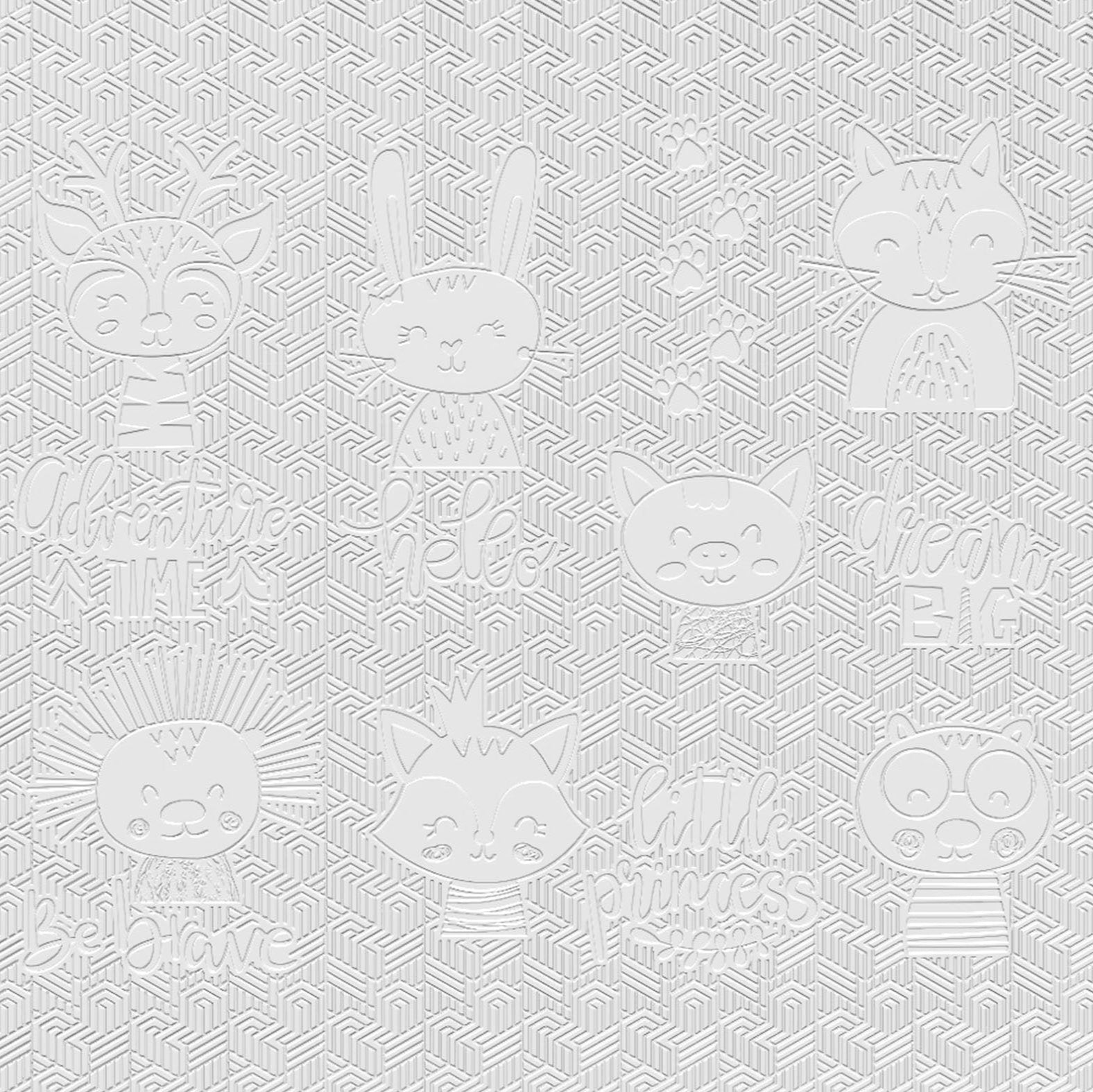 3D Animal Friends - Paintable