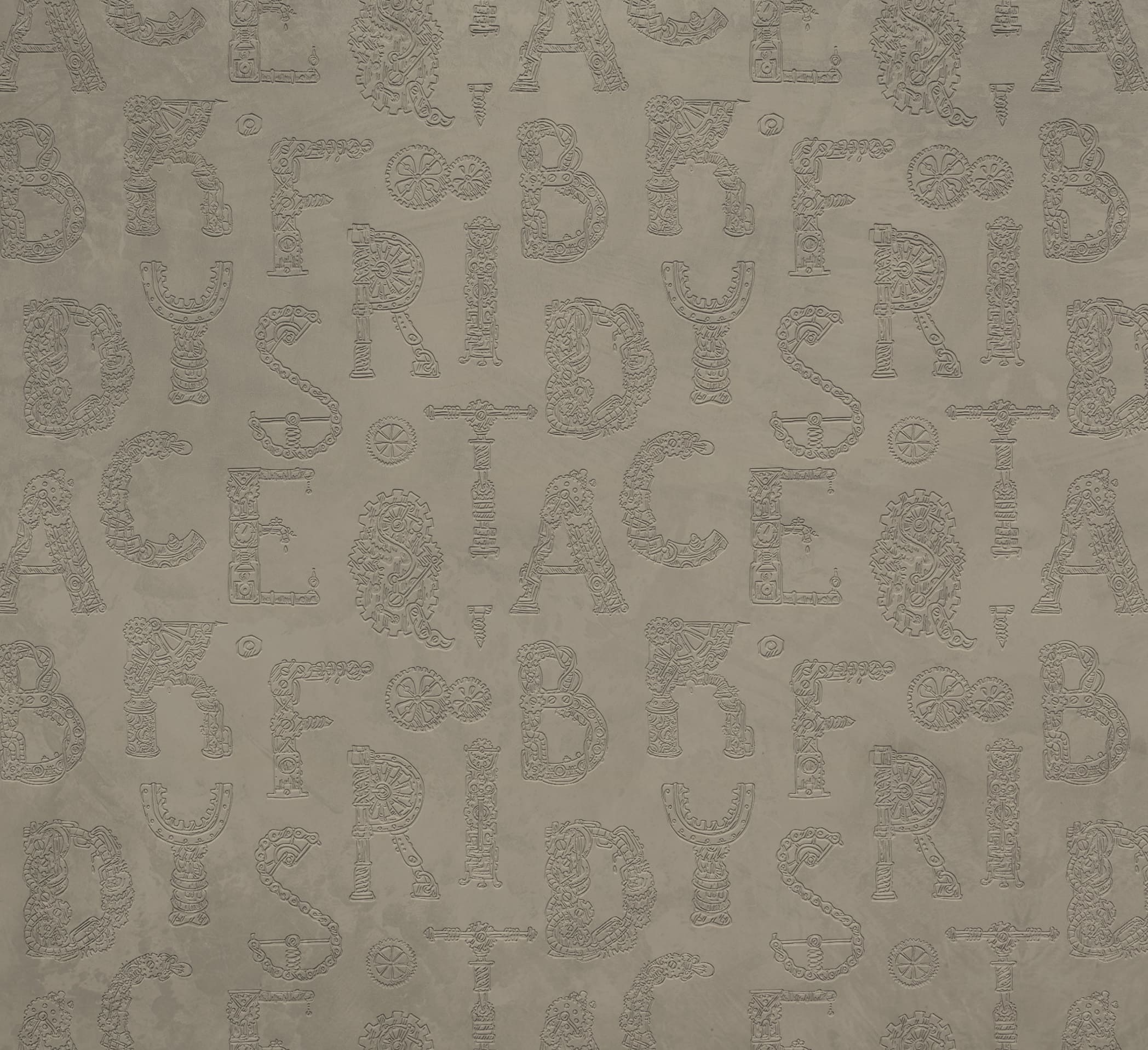 3D Whimsical Alphabet - Paintable