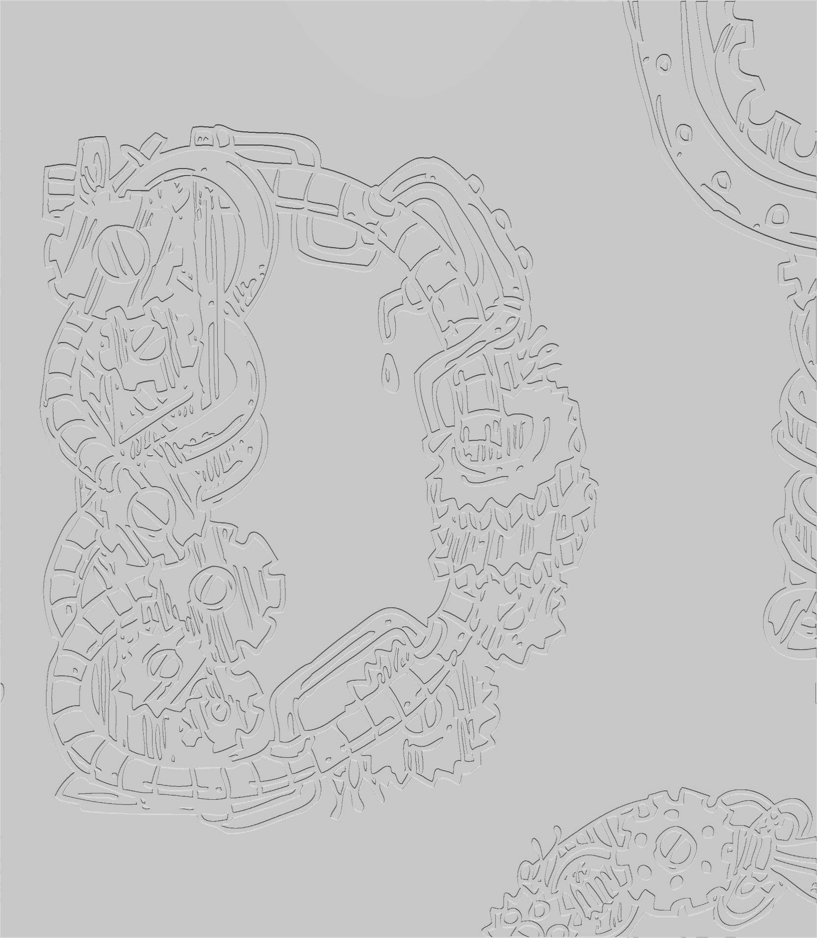 3D Whimsical Alphabet - Paintable