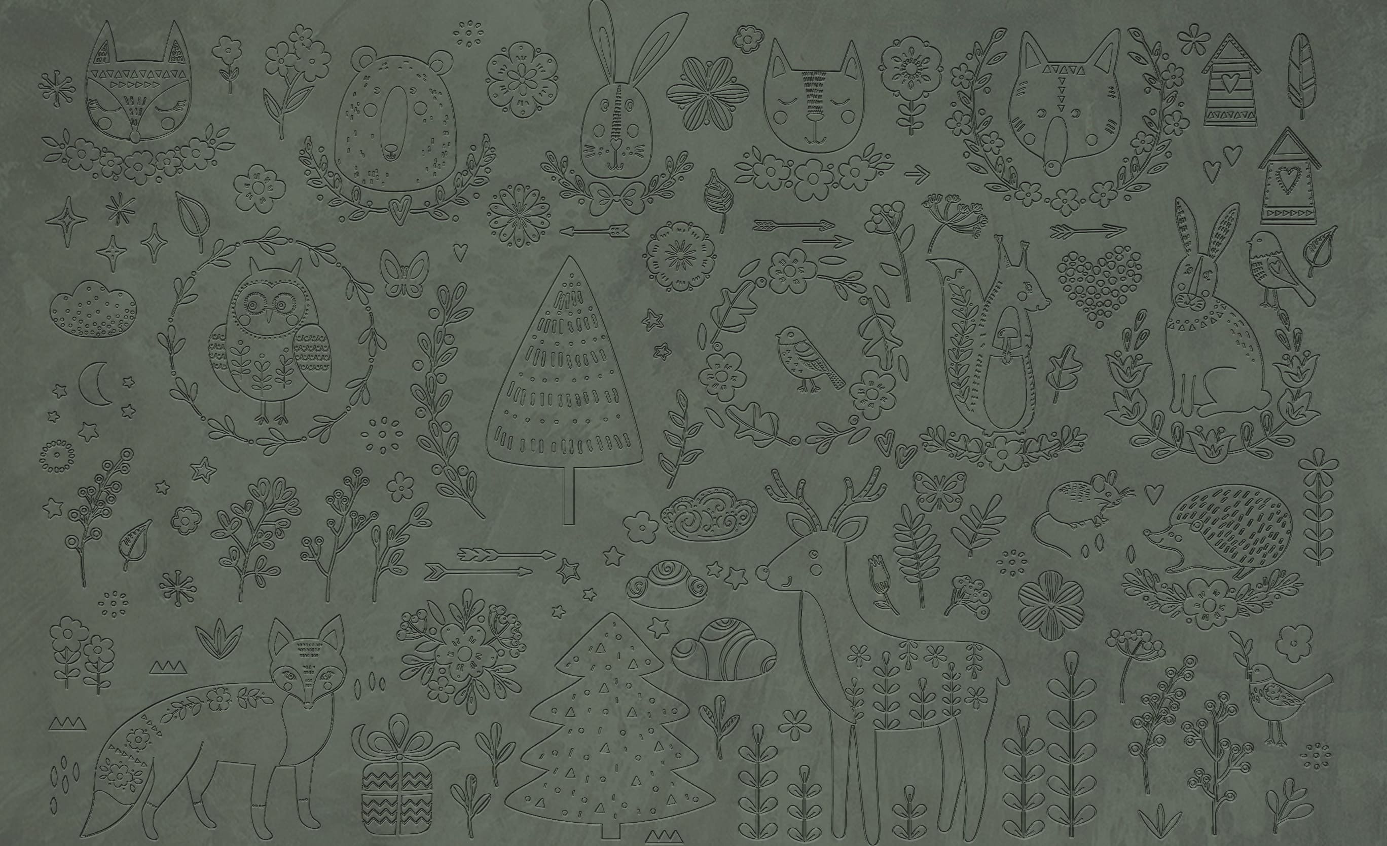 3D Woodland Tales - Paintable
