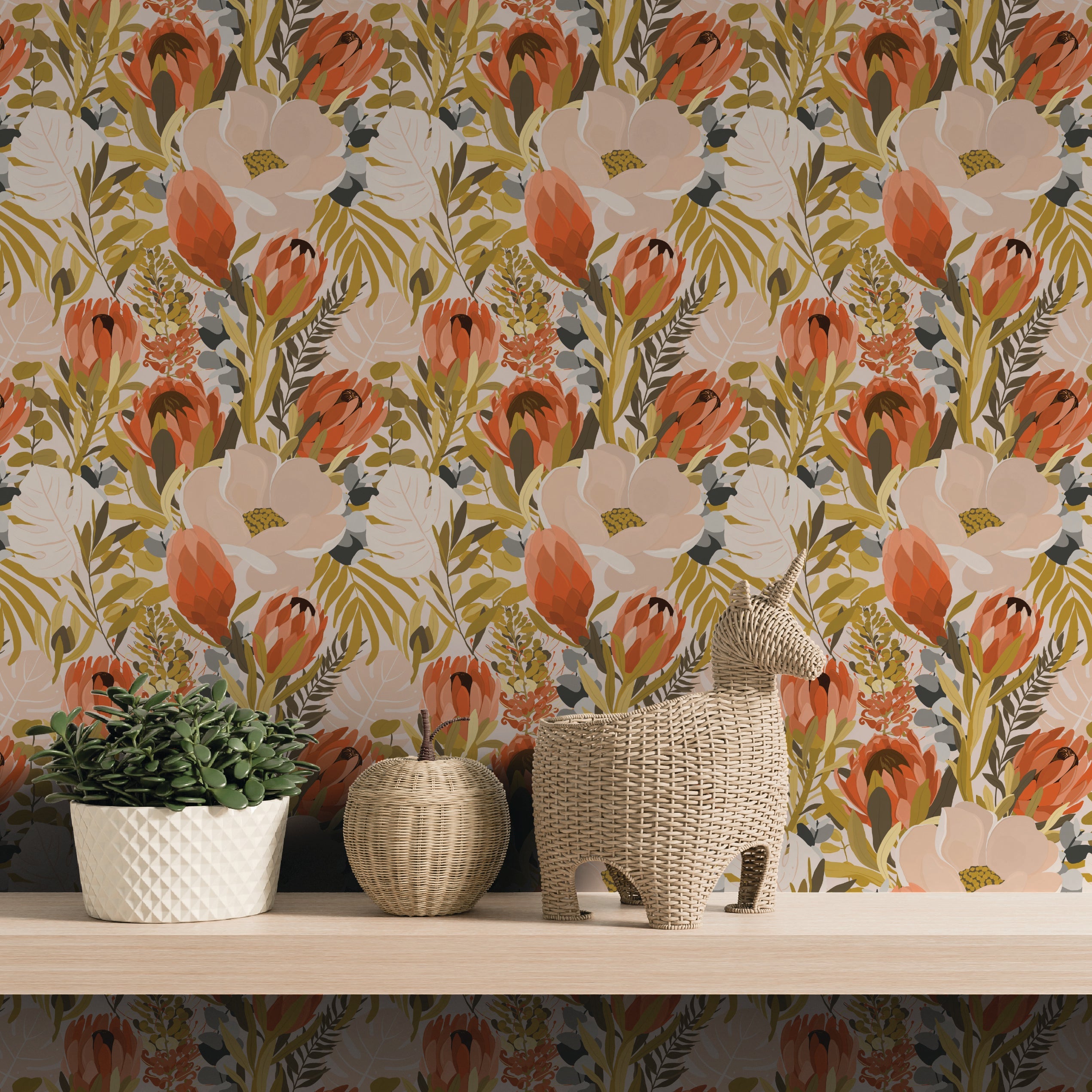 Golden Floral Tropics