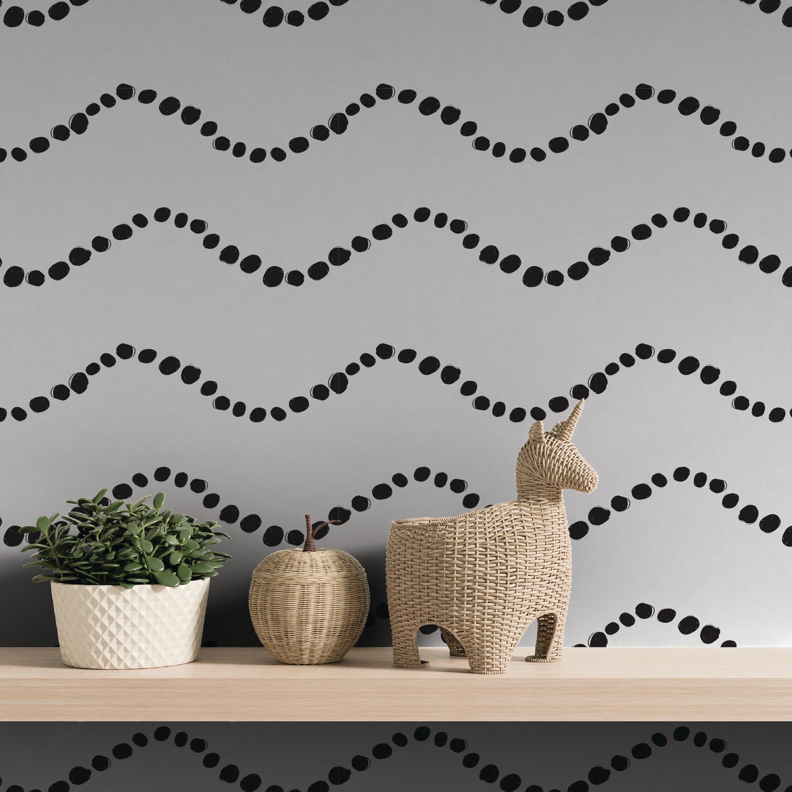 Monochrome Muse - Wavy Dots