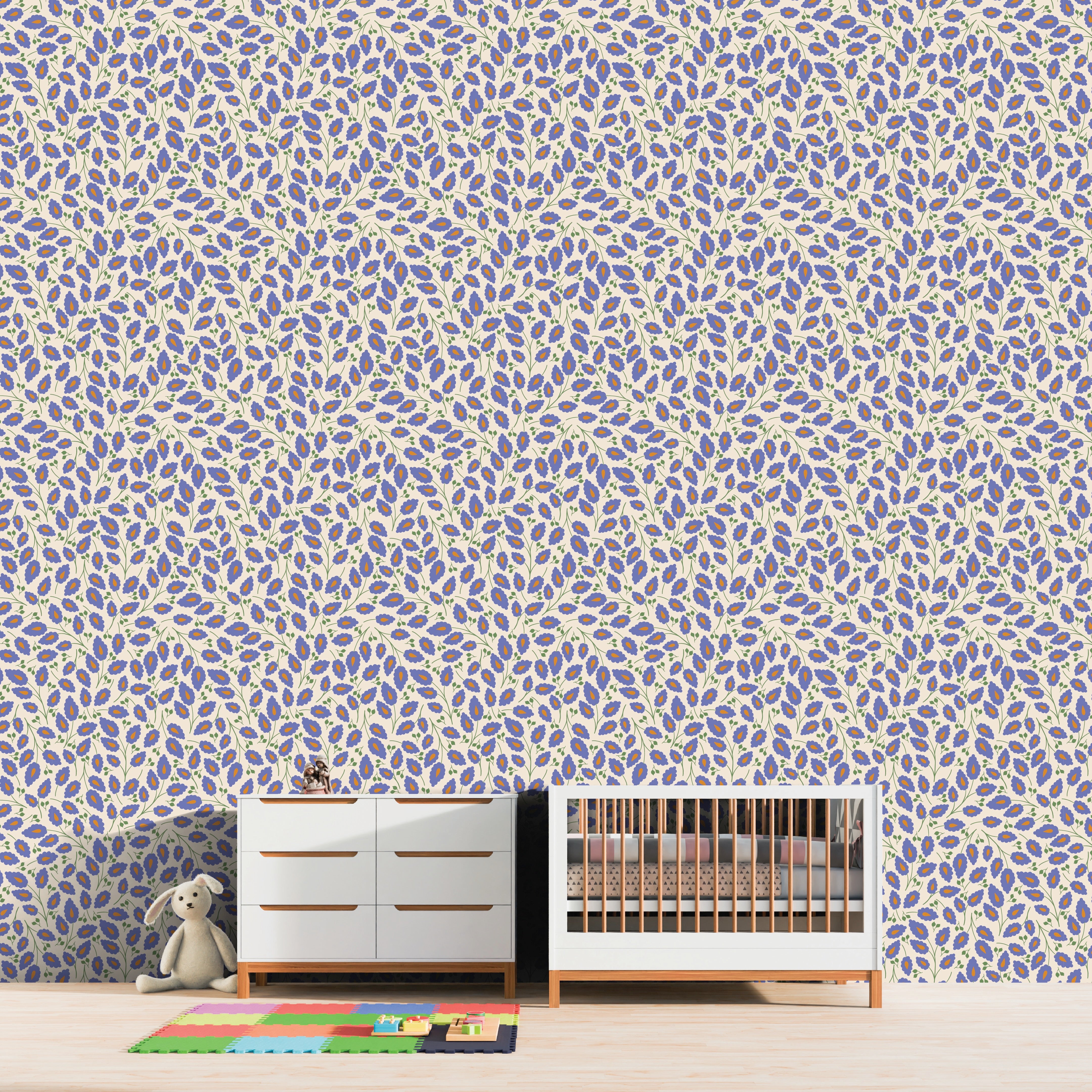 Mythical Menagerie  - Lavender Calico Days Wallpaper