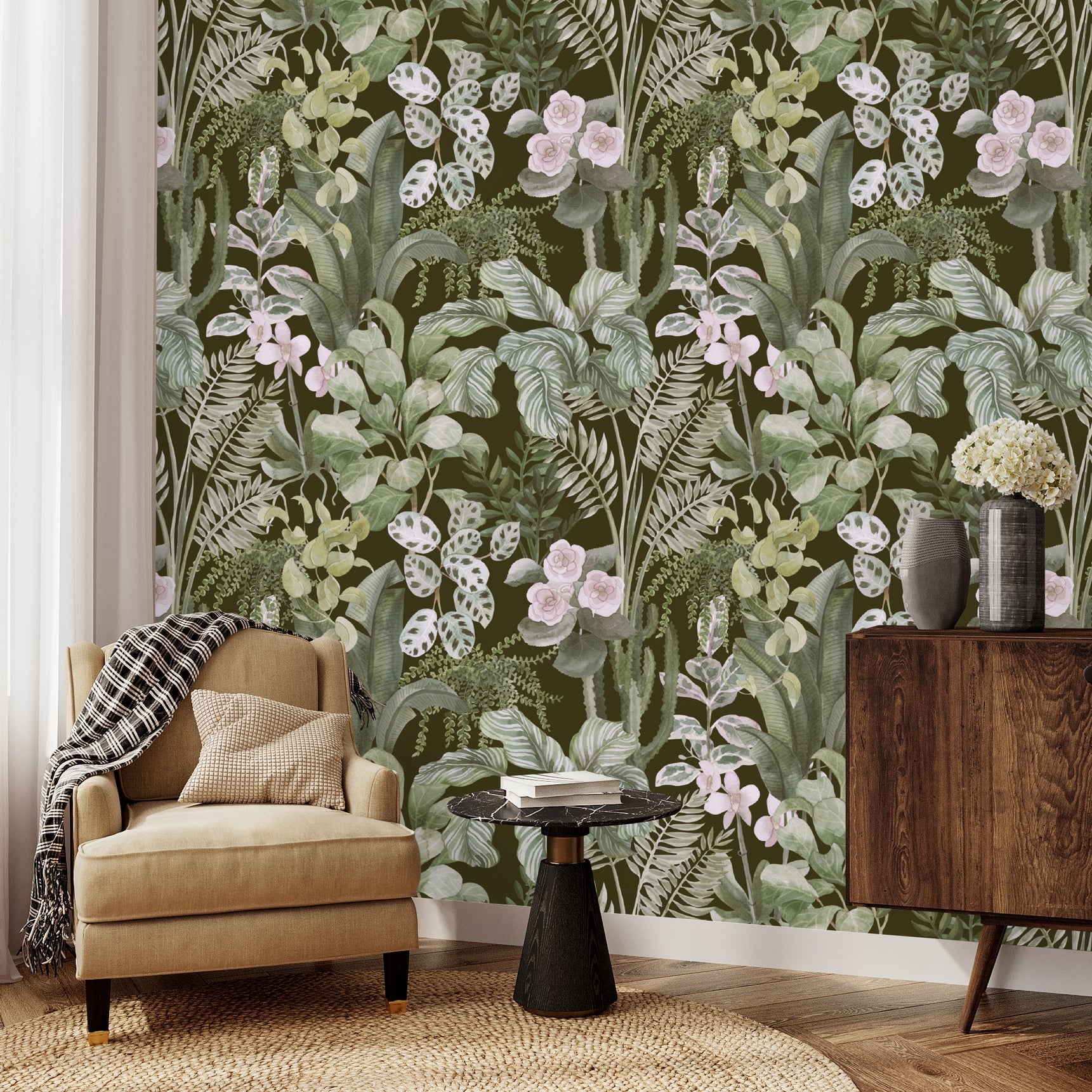 Twilight Botanical Tapestry