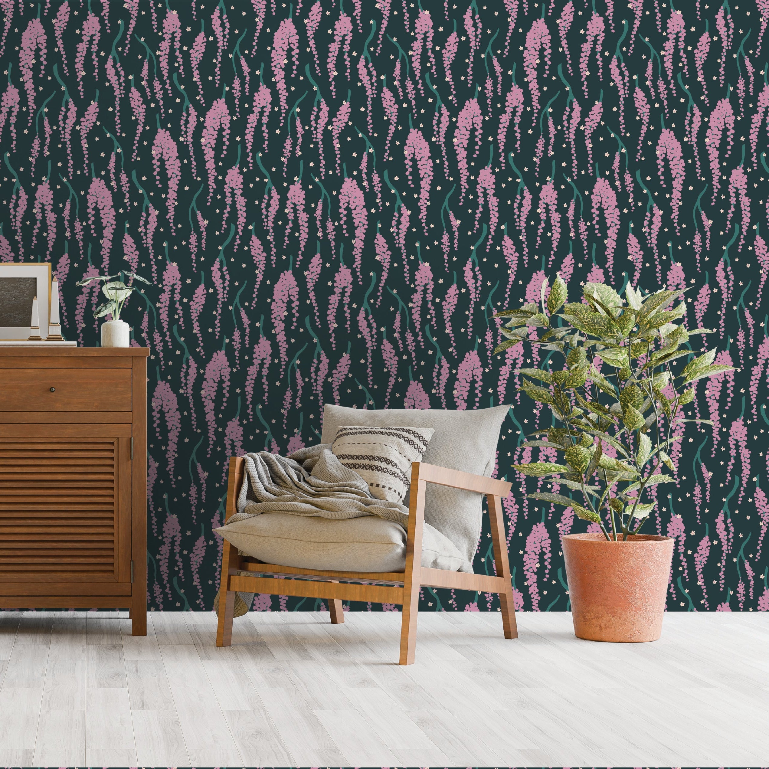 Petit Prints - Optical Pink Waves