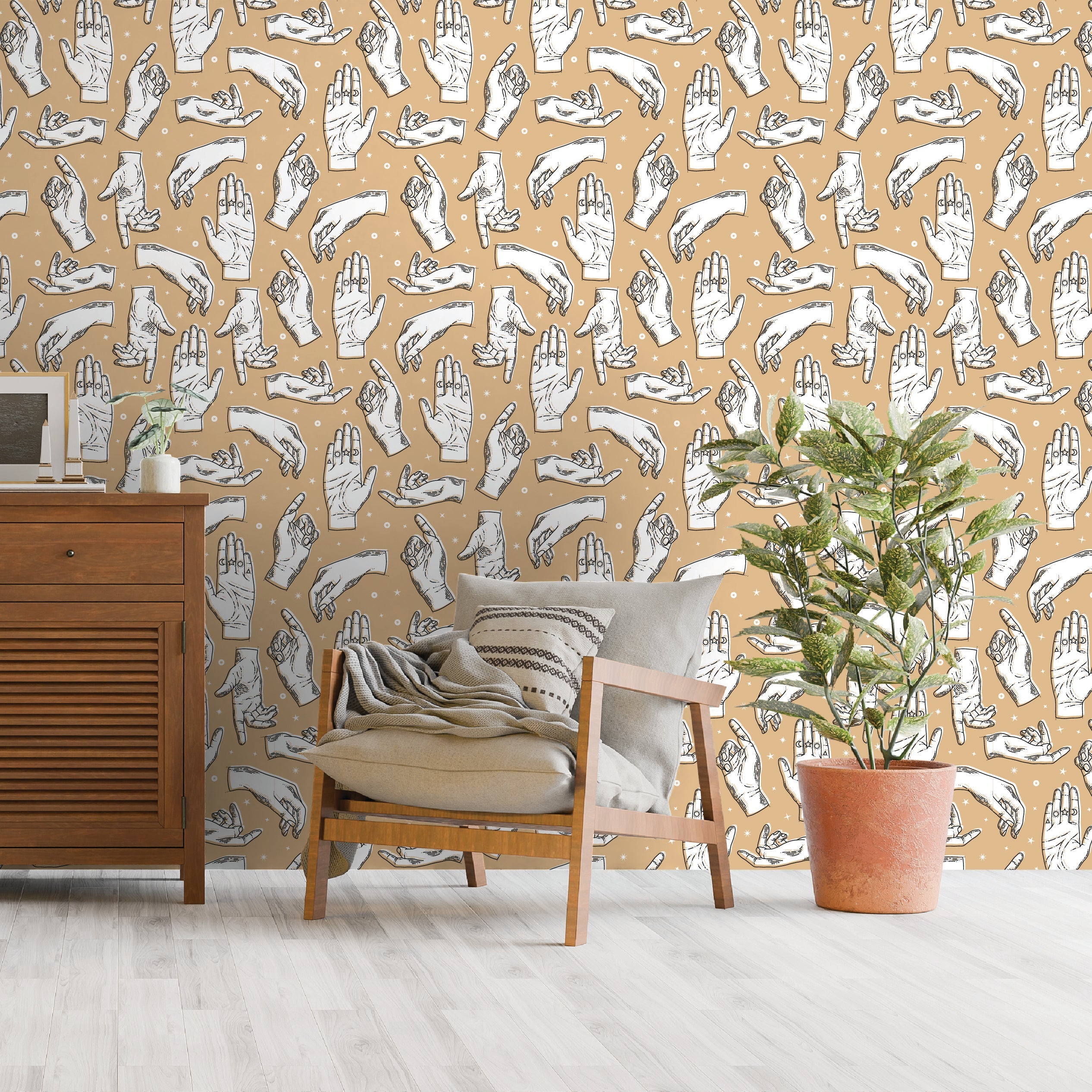 Groovy Days - Sacred Palms Wallpaper