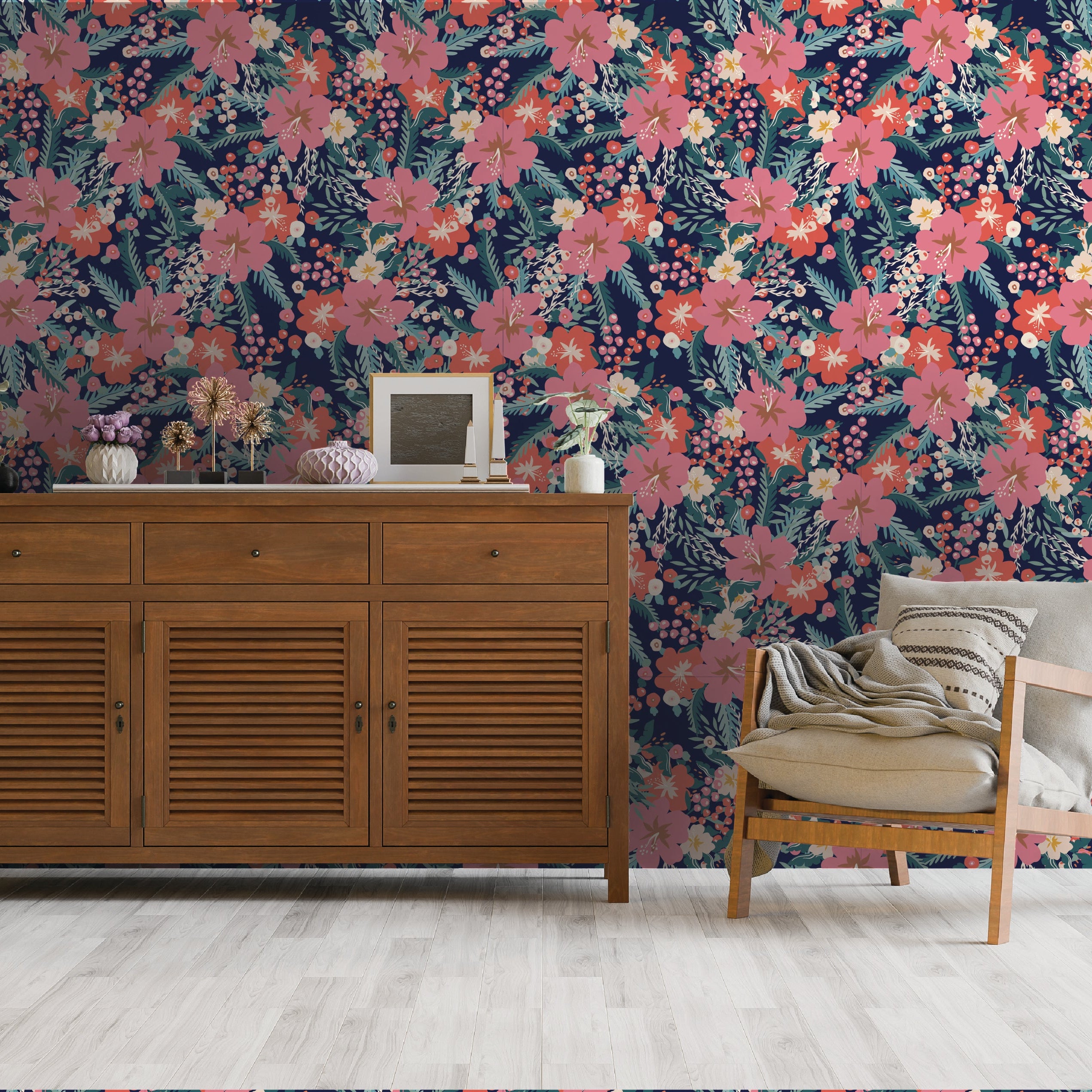 Floral Tapestry - Twilight Hibiscus