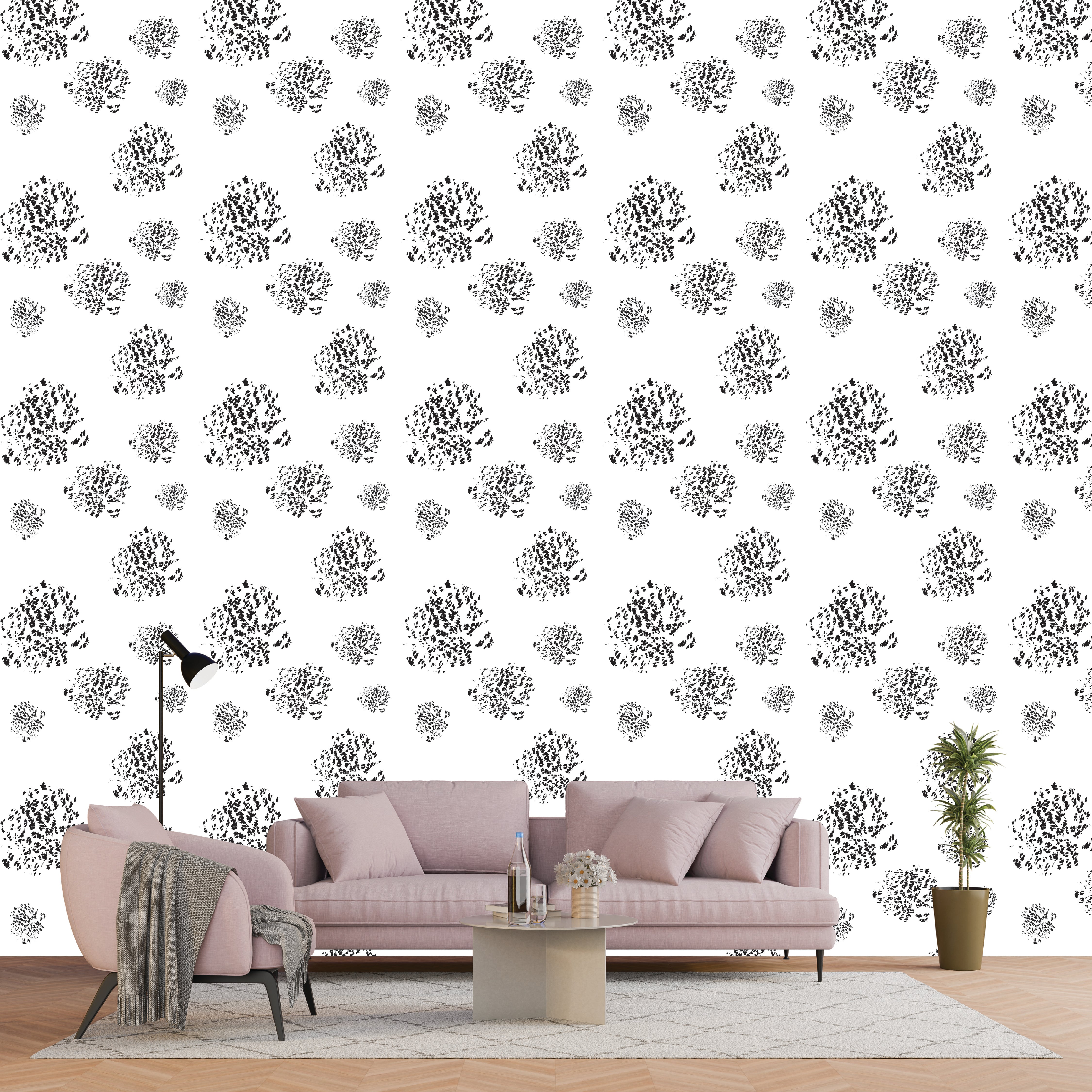 Monochrome Muse - Floral Clusters