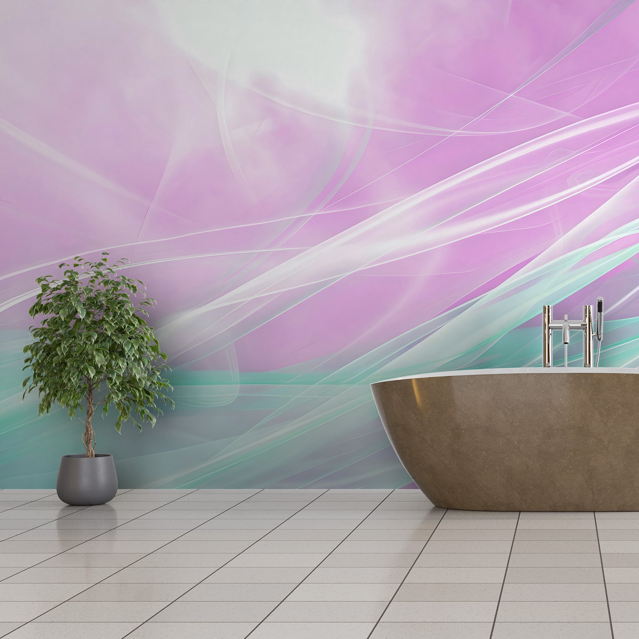 Spectral Swirls Mural