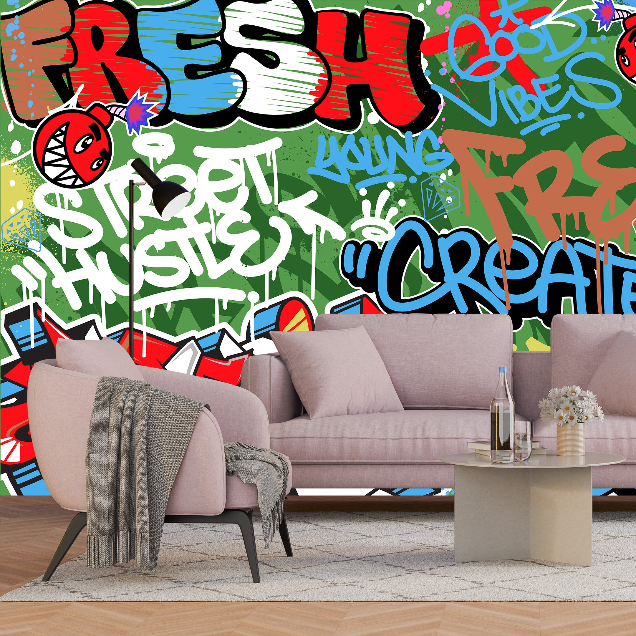 Tag & Spark - Graffiti Pop Mural