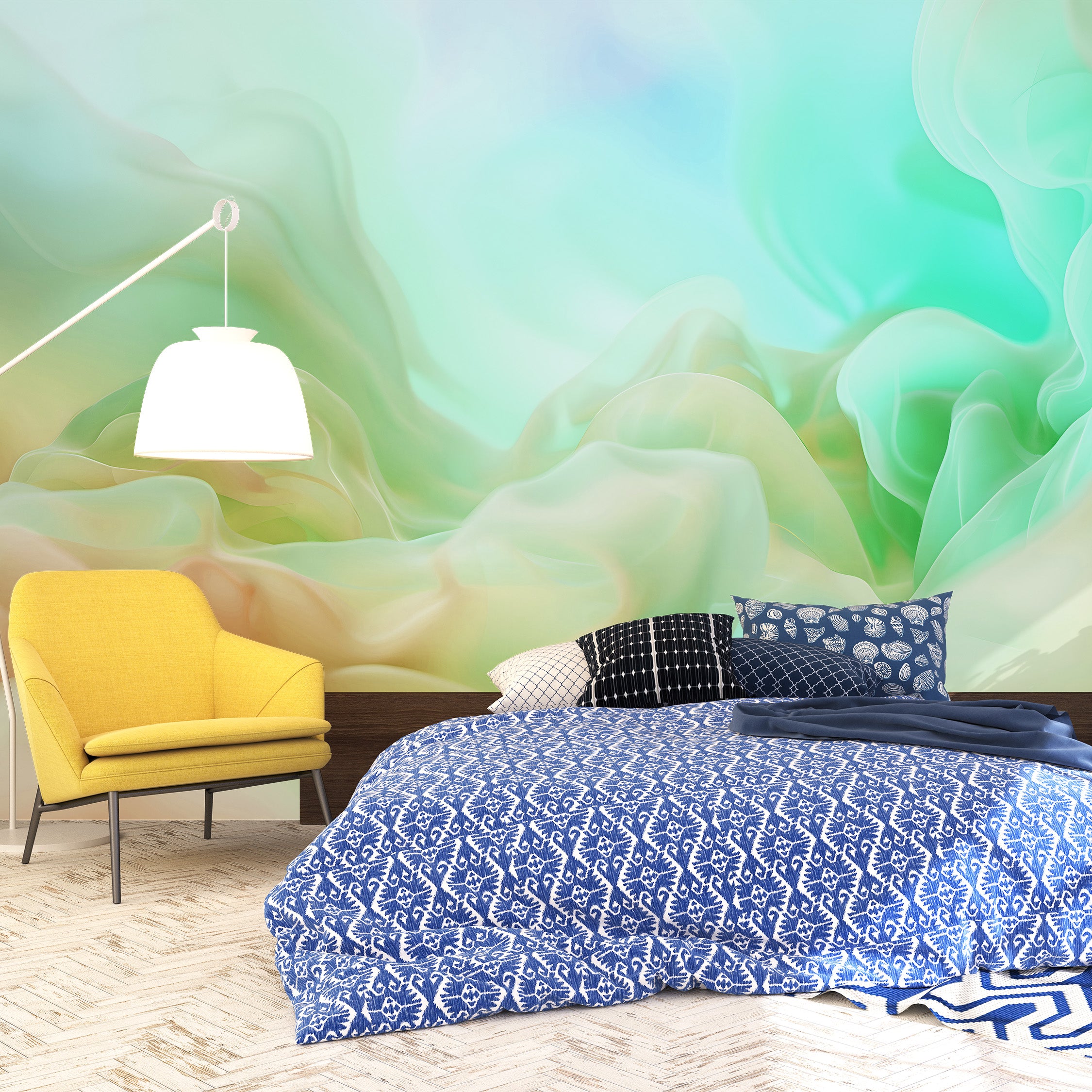 Chromatic Clouds Mural