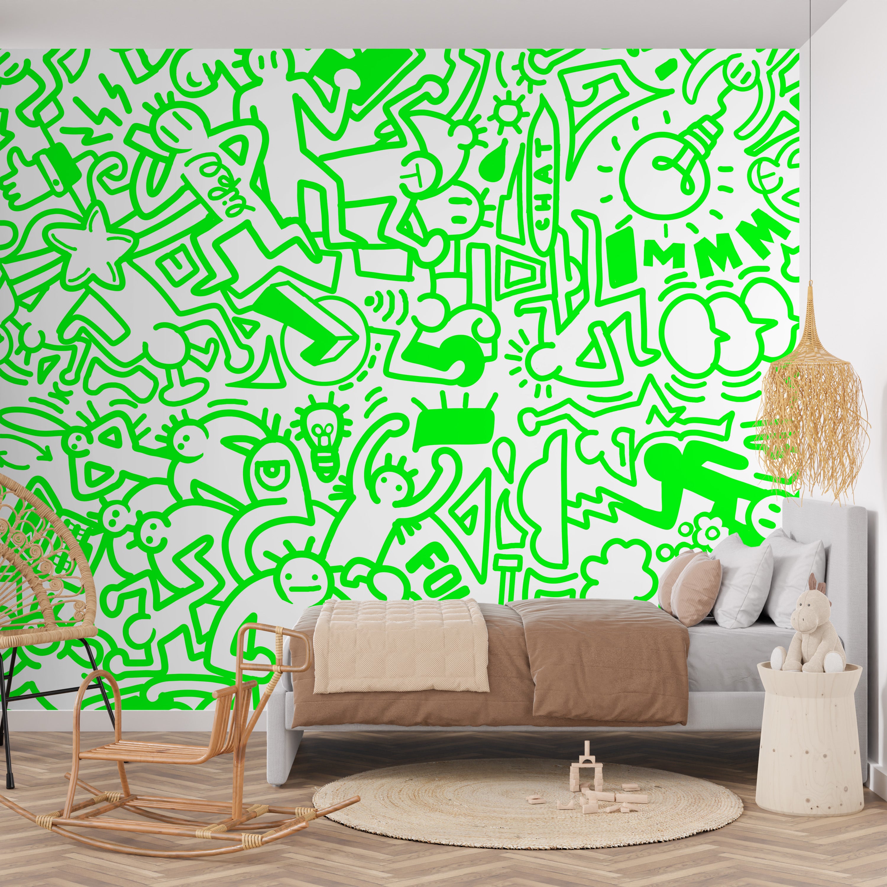 Ink Sketch Playground Mural