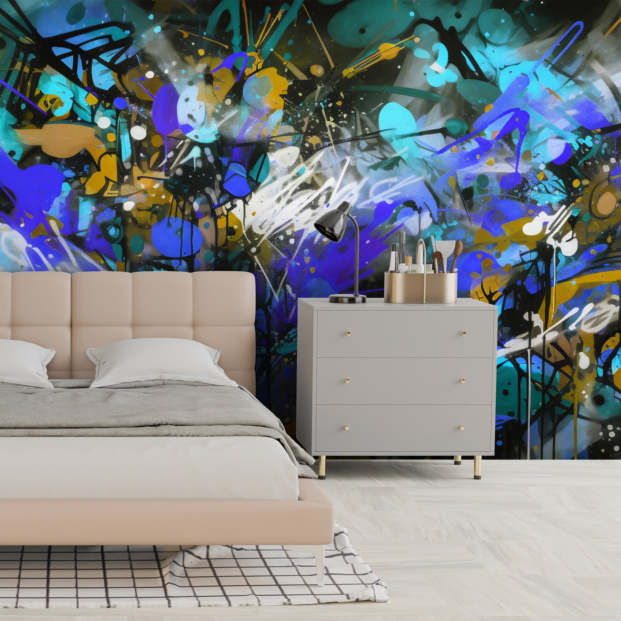 Urban Graffiti Fusion Mural