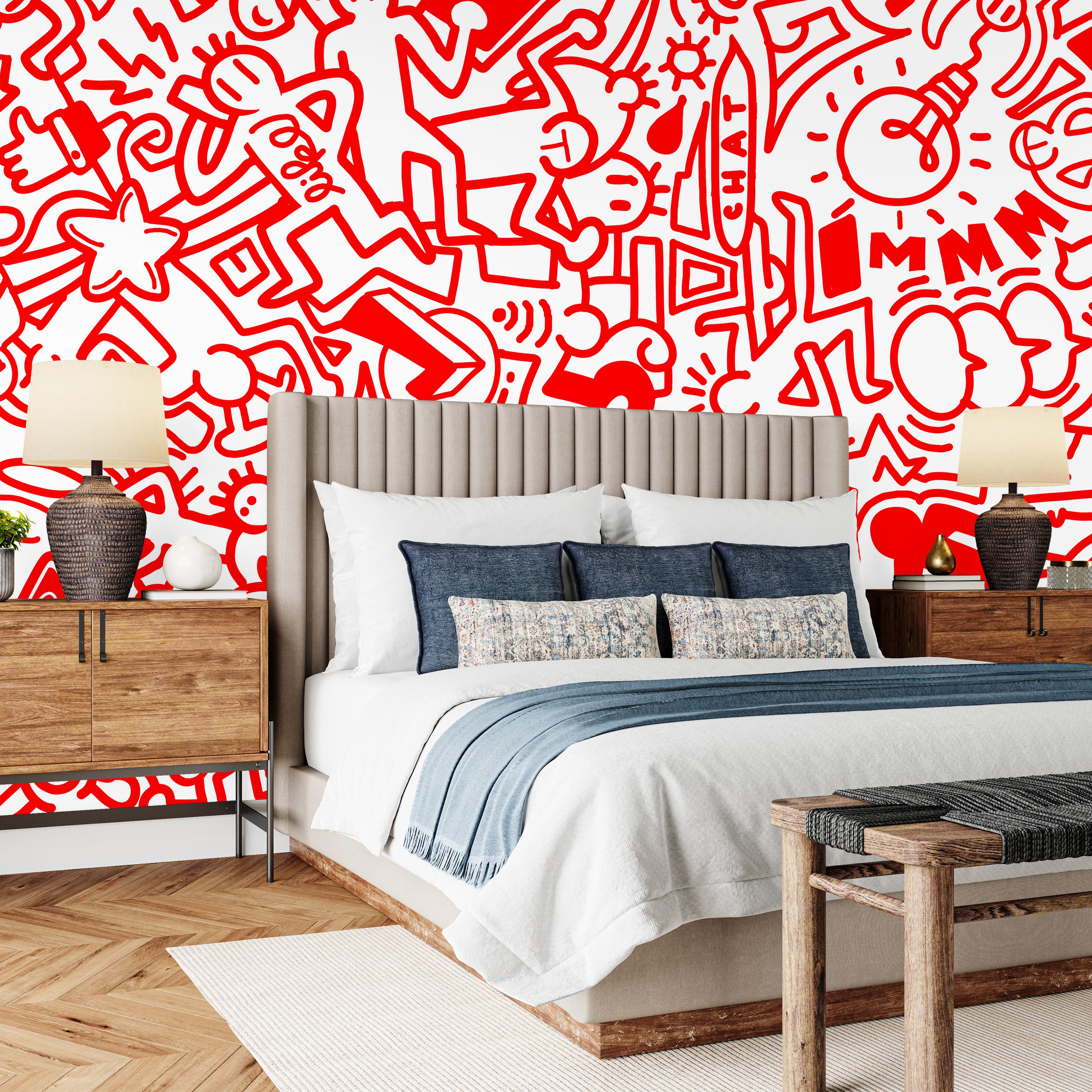 Ink Sketch Playground Mural