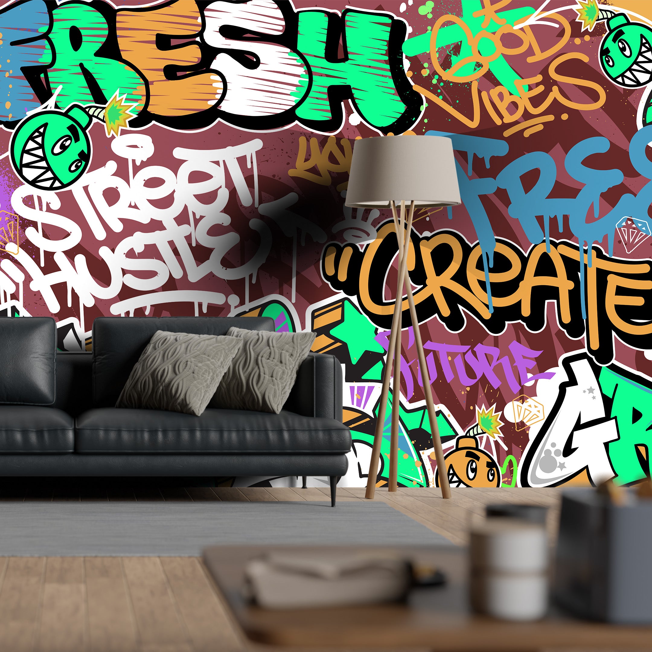 Tag & Spark - Graffiti Pop Mural