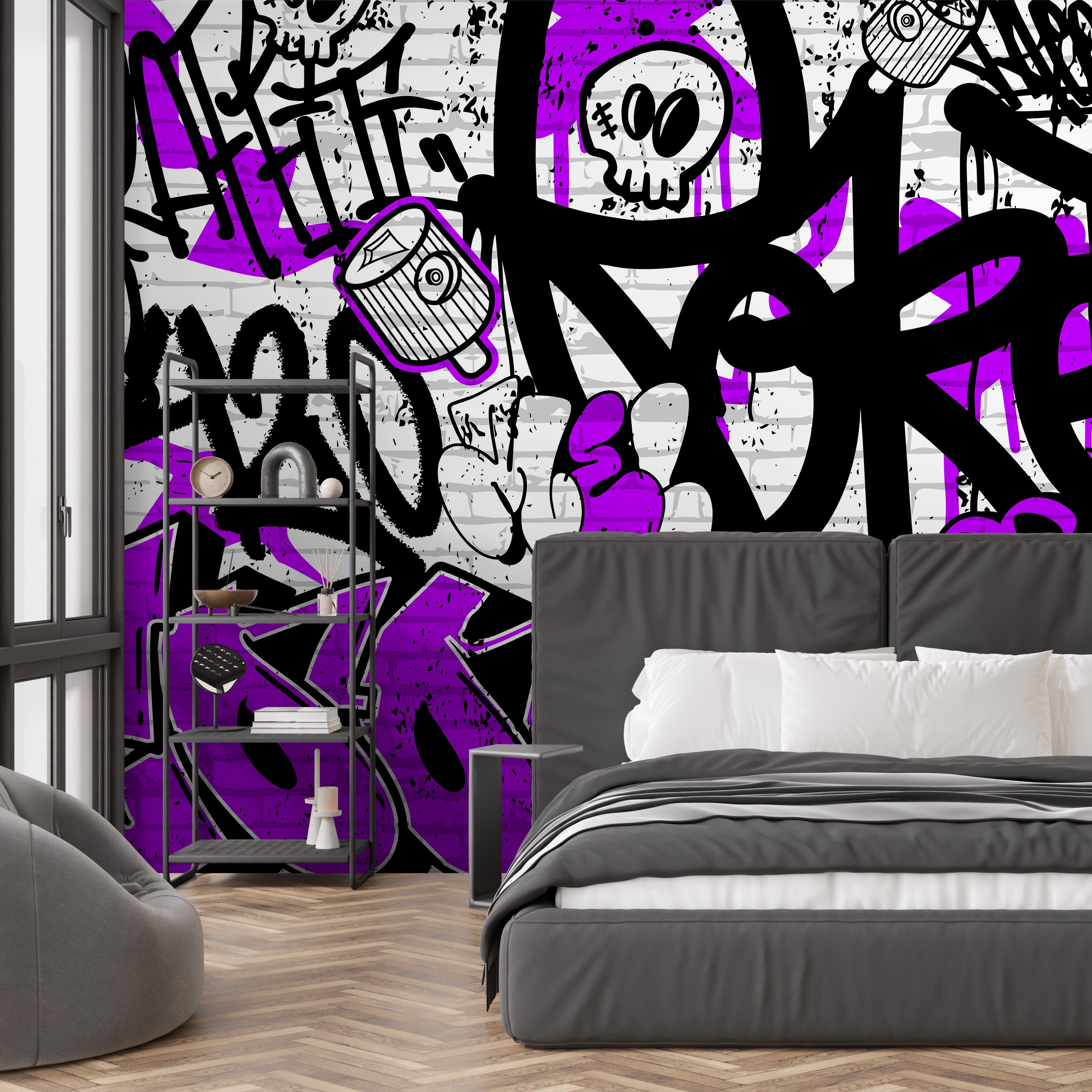 Tag & Spark - Skull Riot Mural