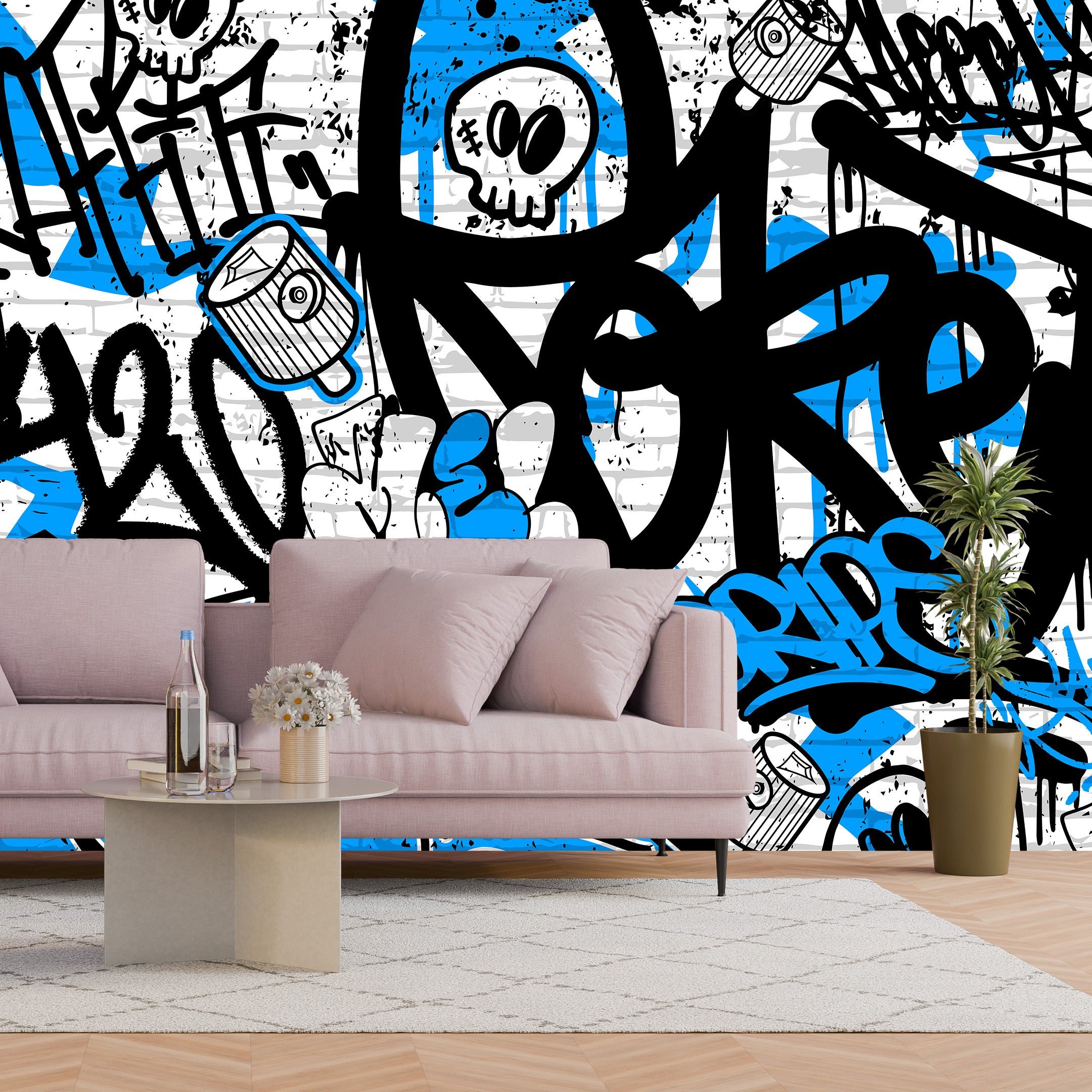 Tag & Spark - Skull Riot Mural