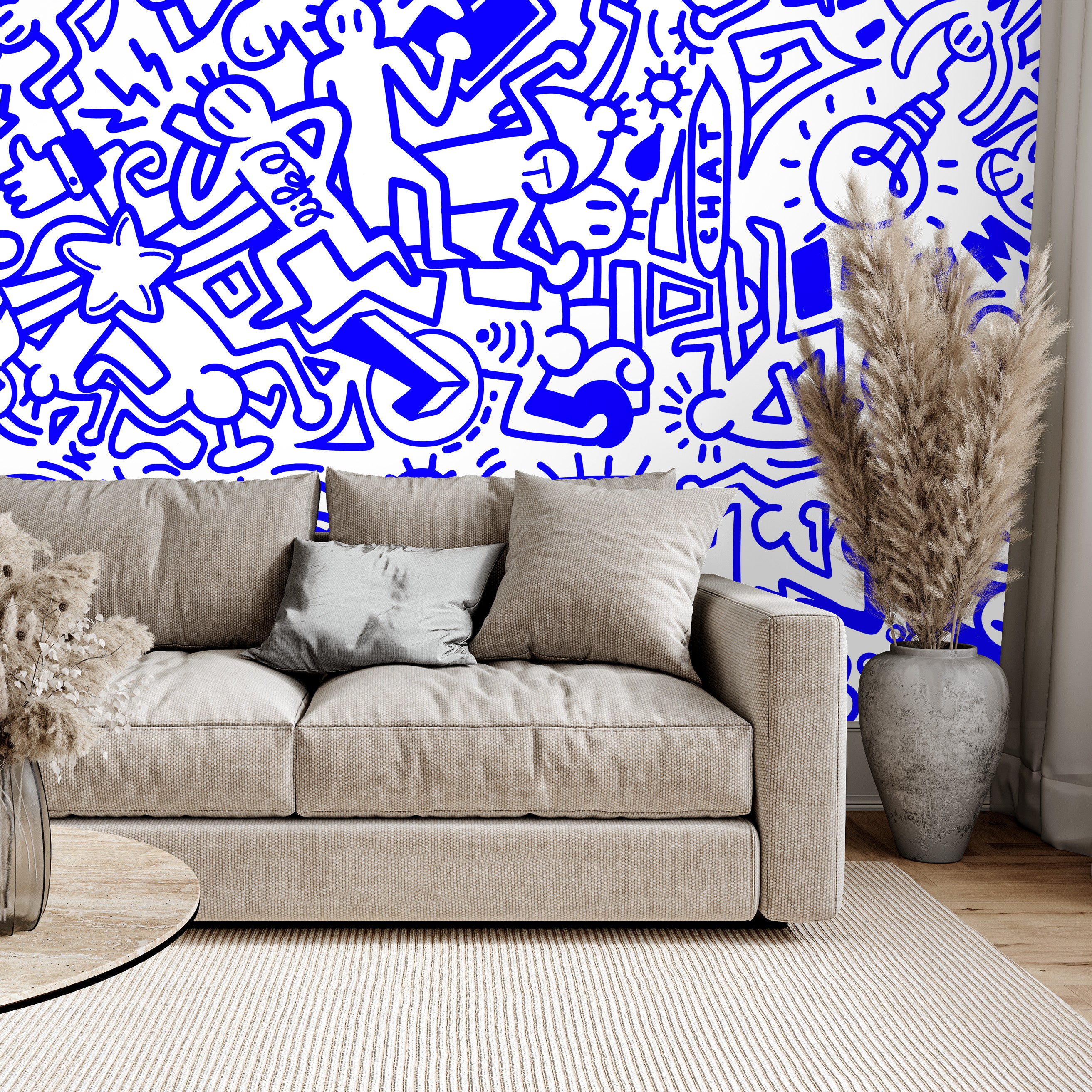 Ink Sketch Playground Mural