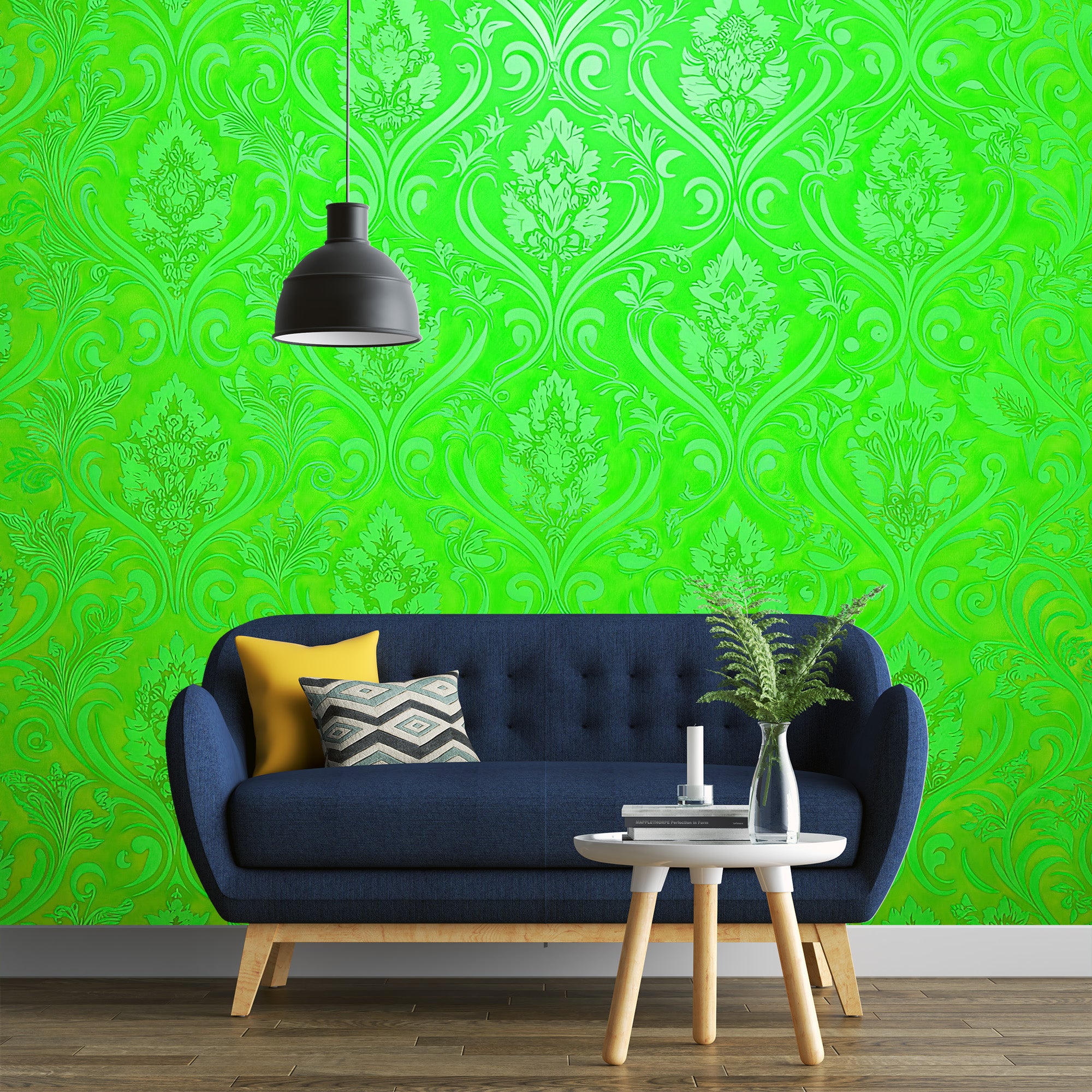 Golden Damask Mural