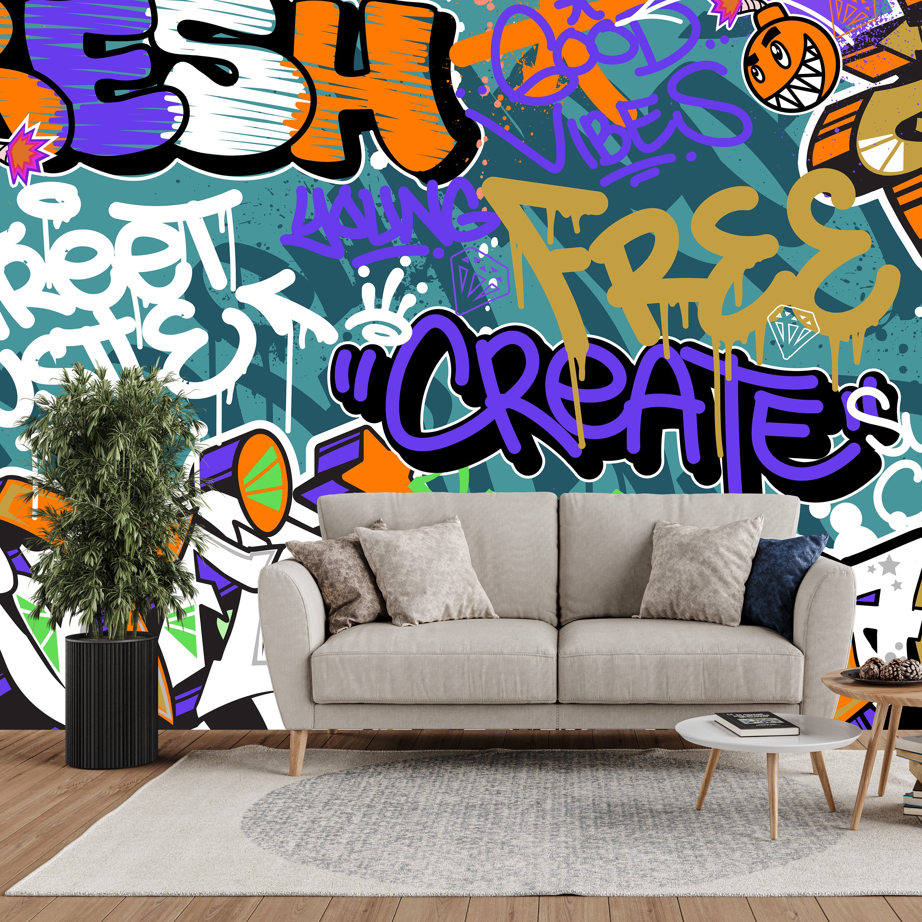 Tag & Spark - Graffiti Pop Mural