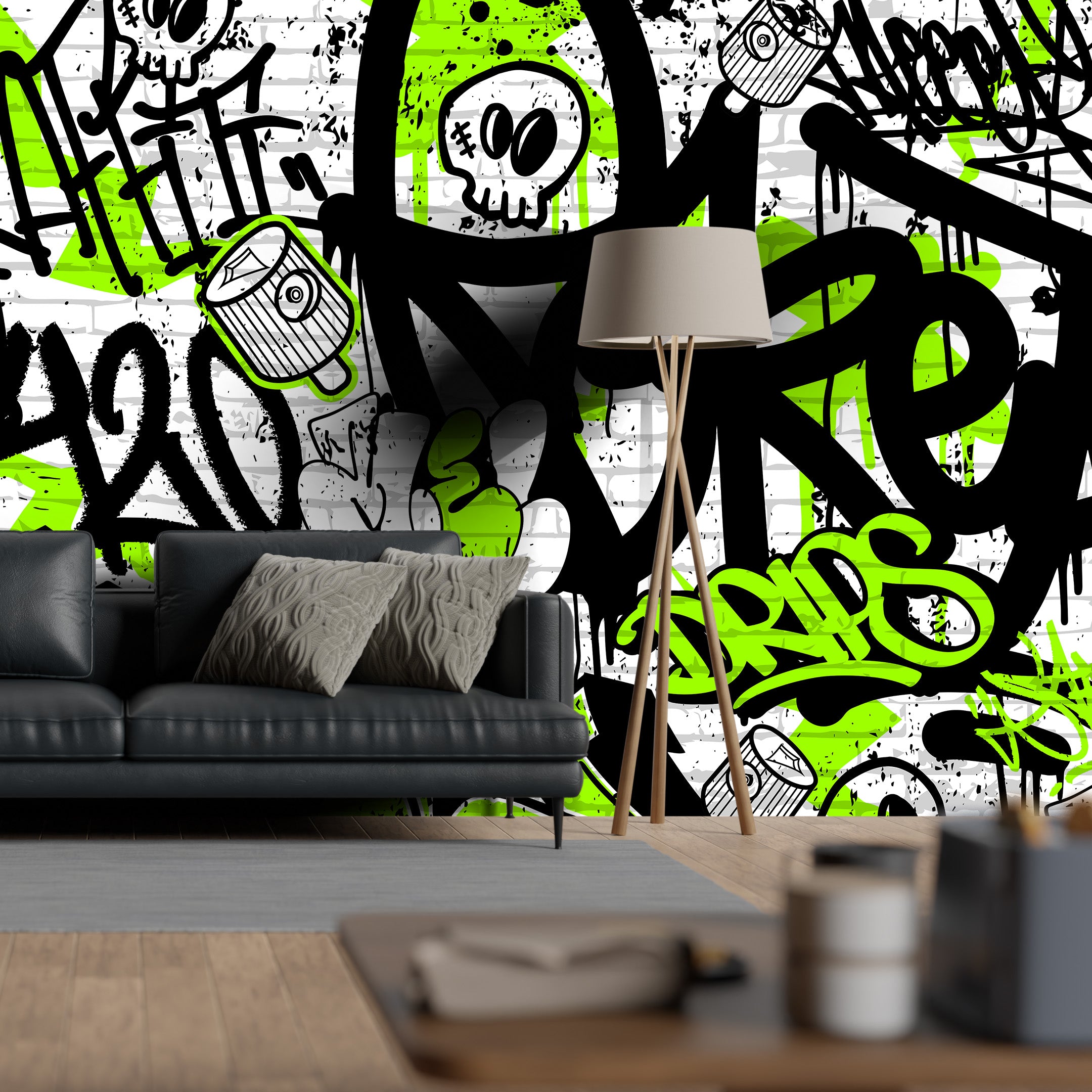 Tag & Spark - Skull Riot Mural