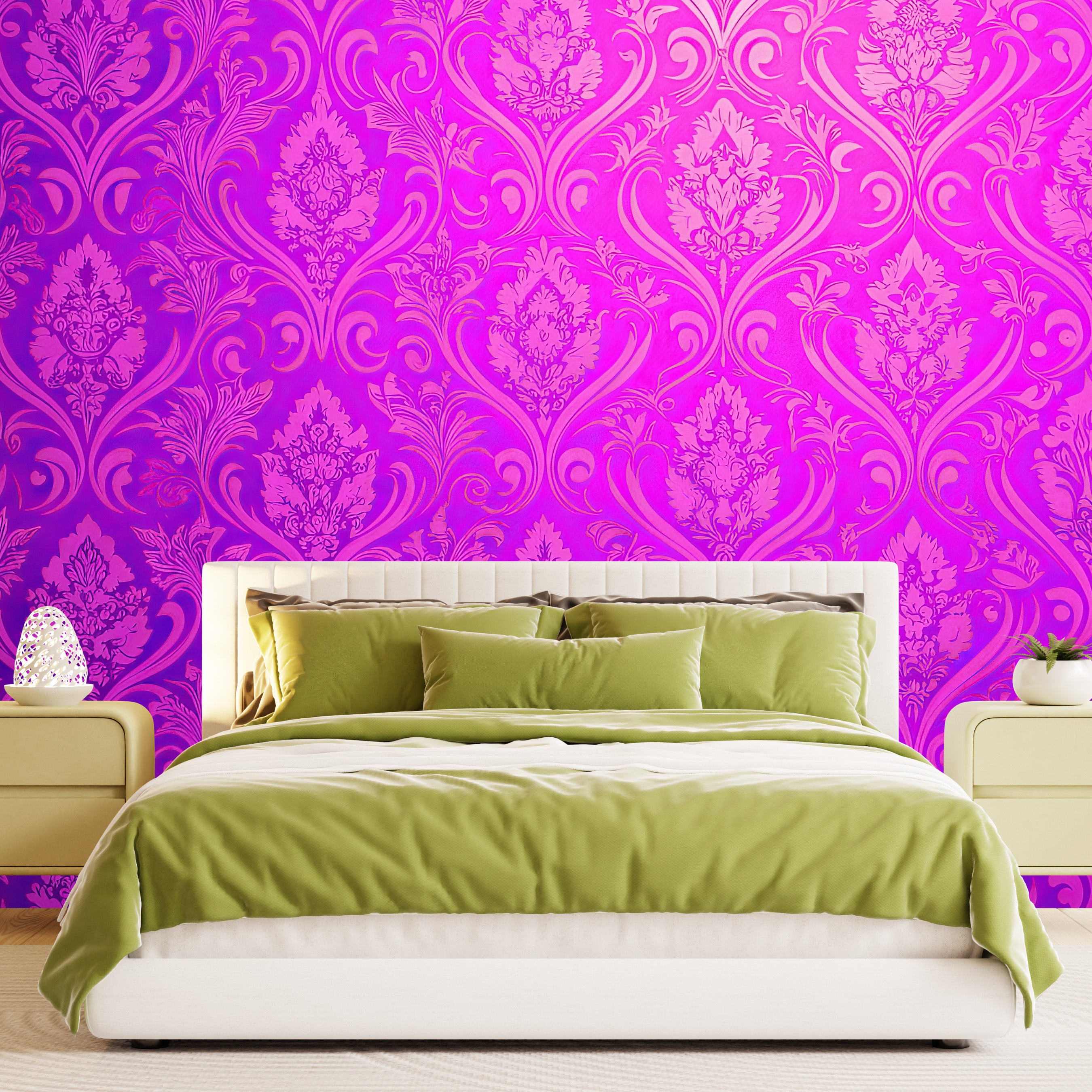 Golden Damask Mural