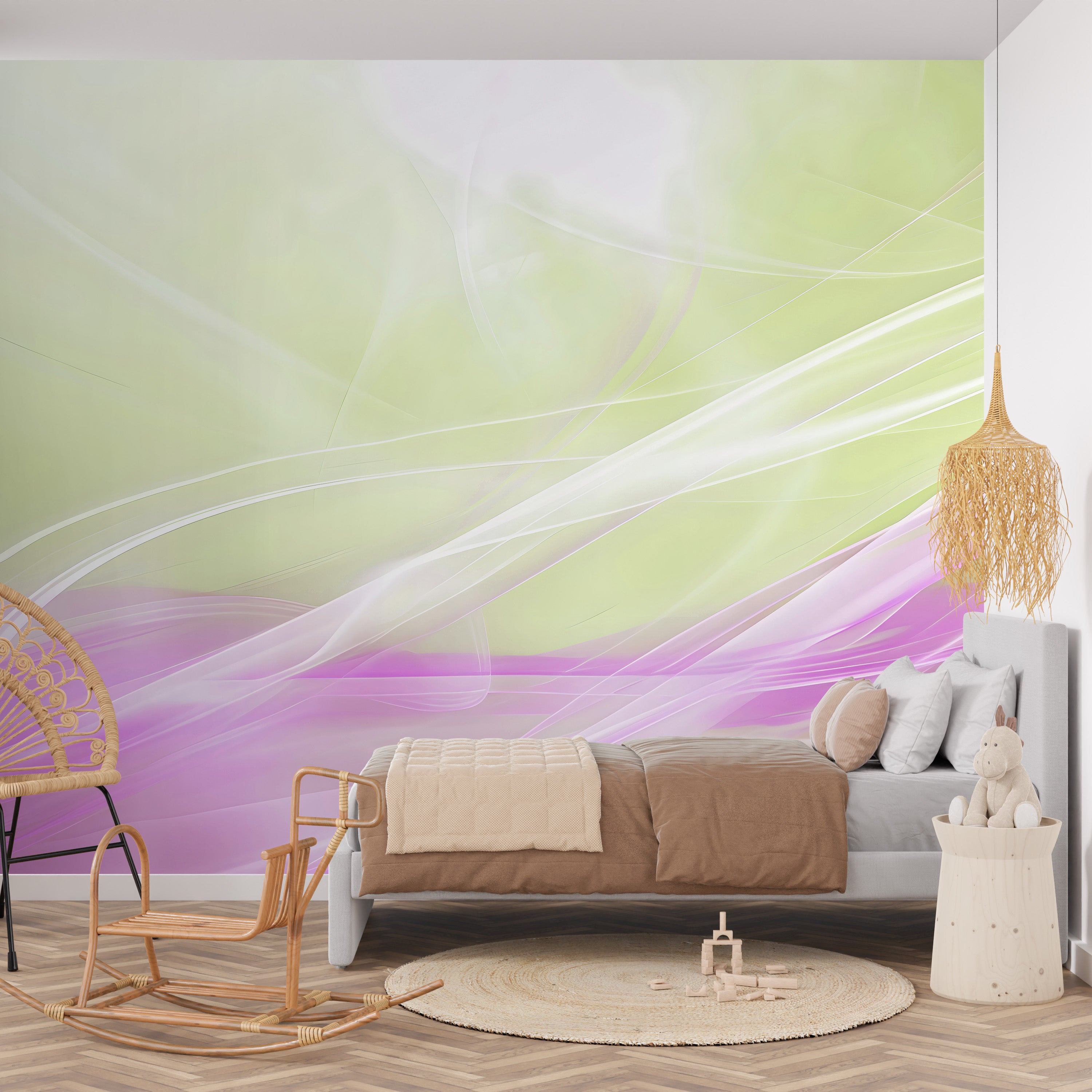 Spectral Swirls Mural