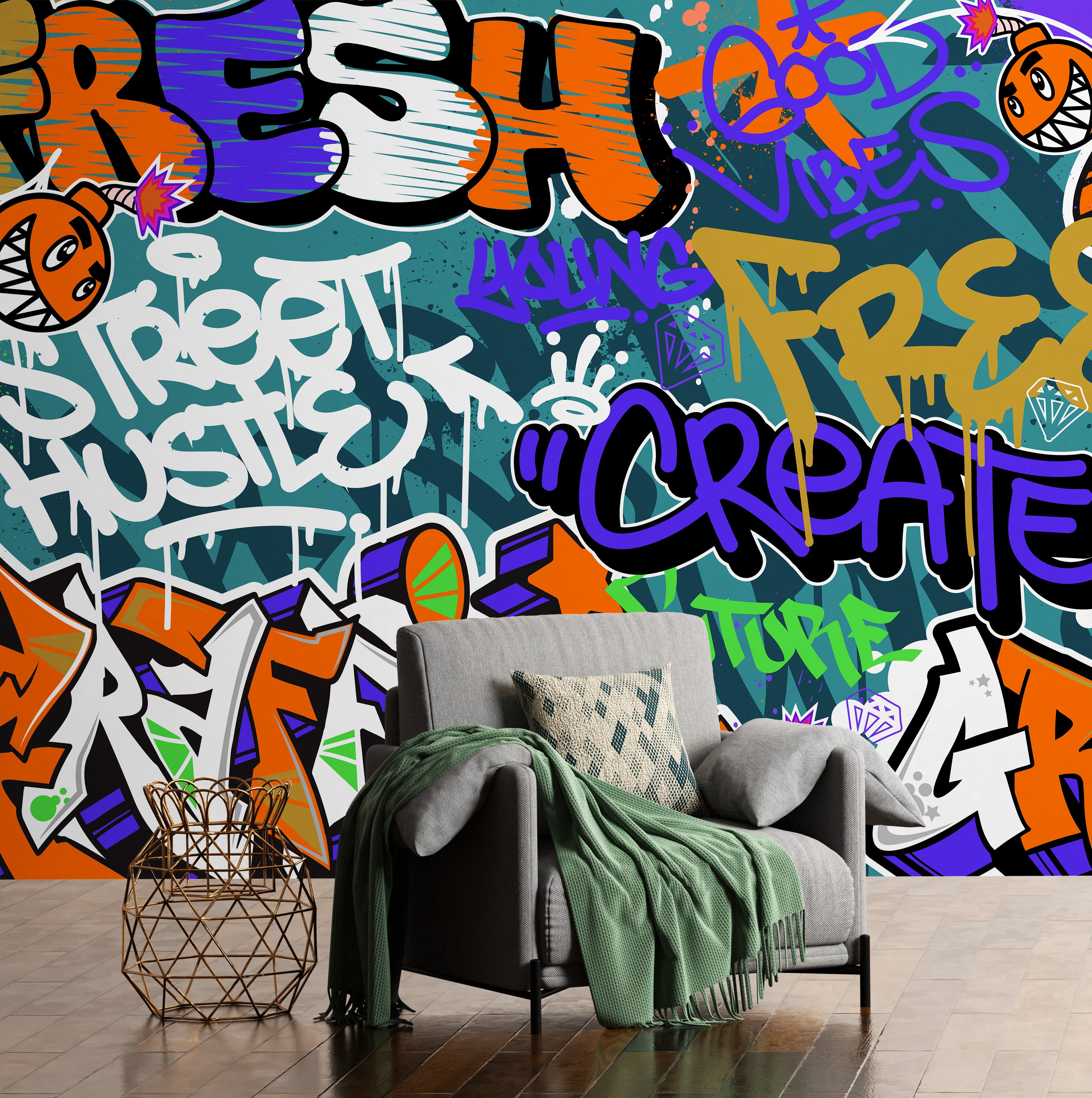 Tag & Spark - Graffiti Pop Mural