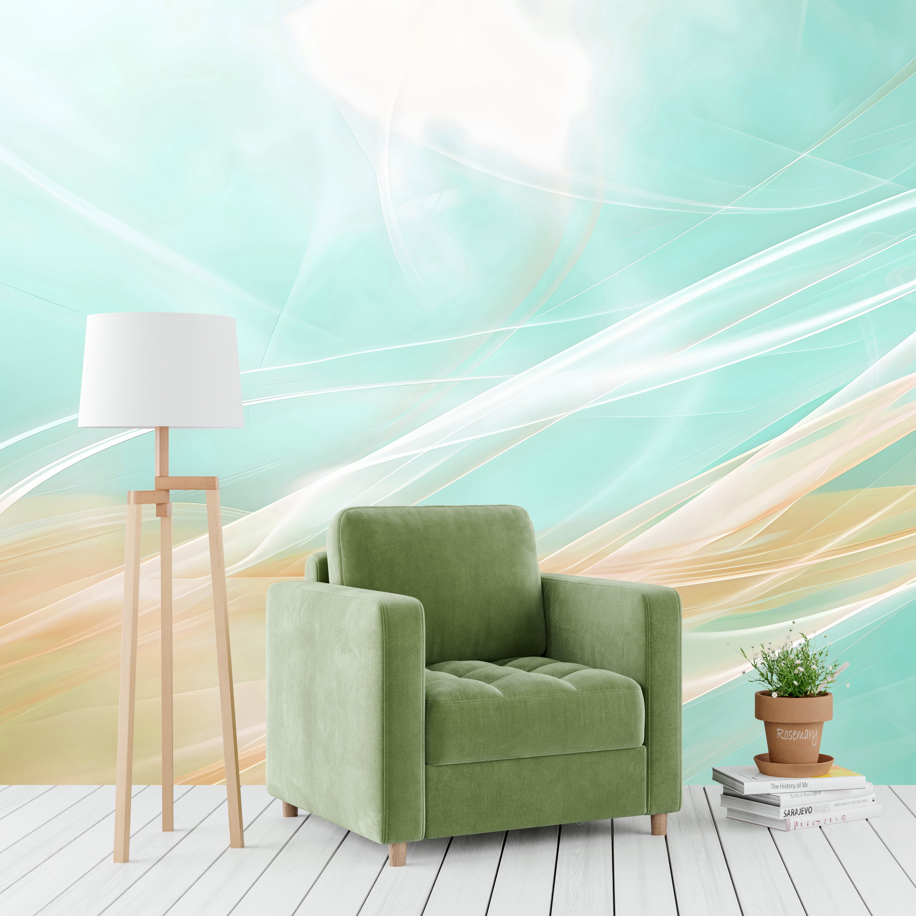 Spectral Swirls Mural