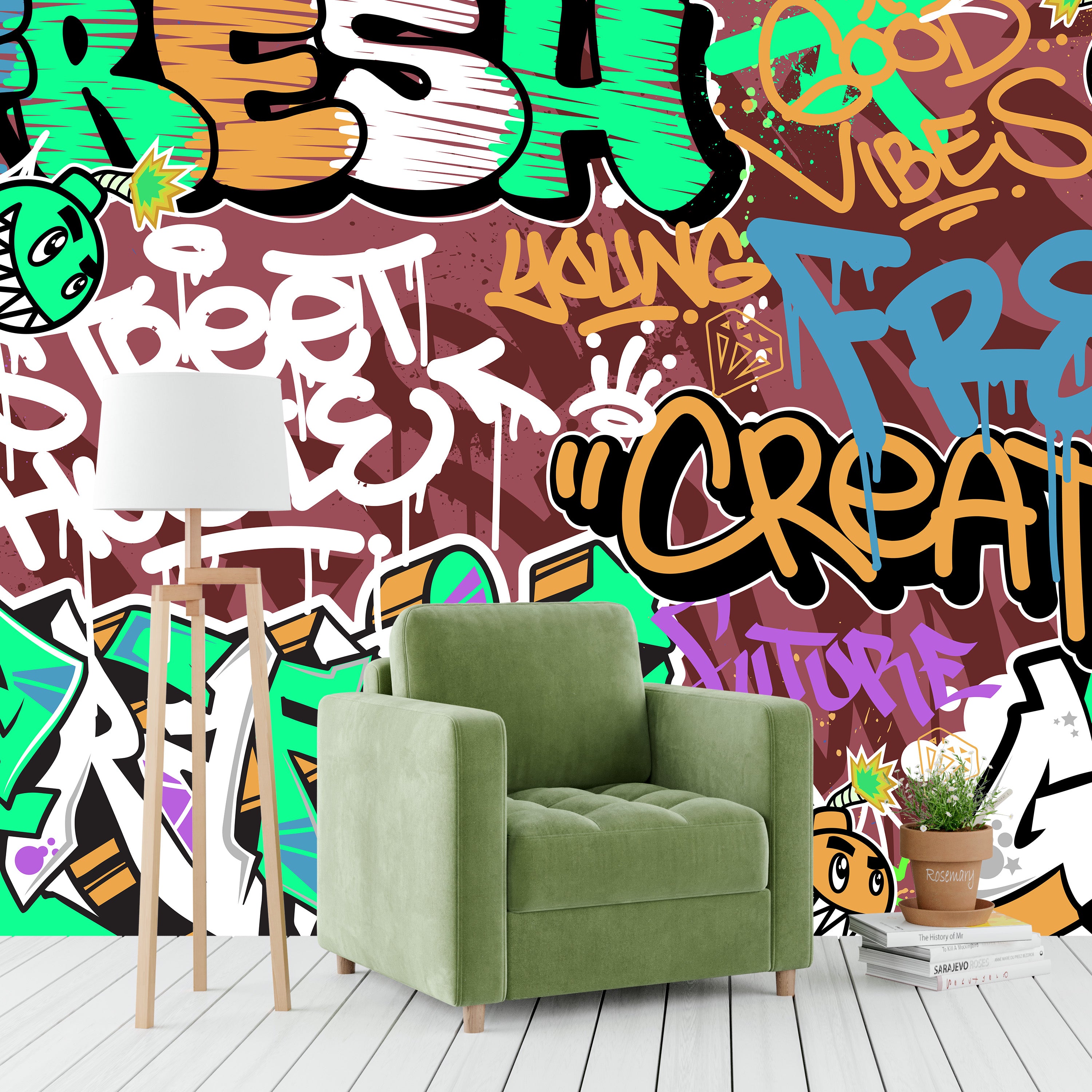 Tag & Spark - Graffiti Pop Mural