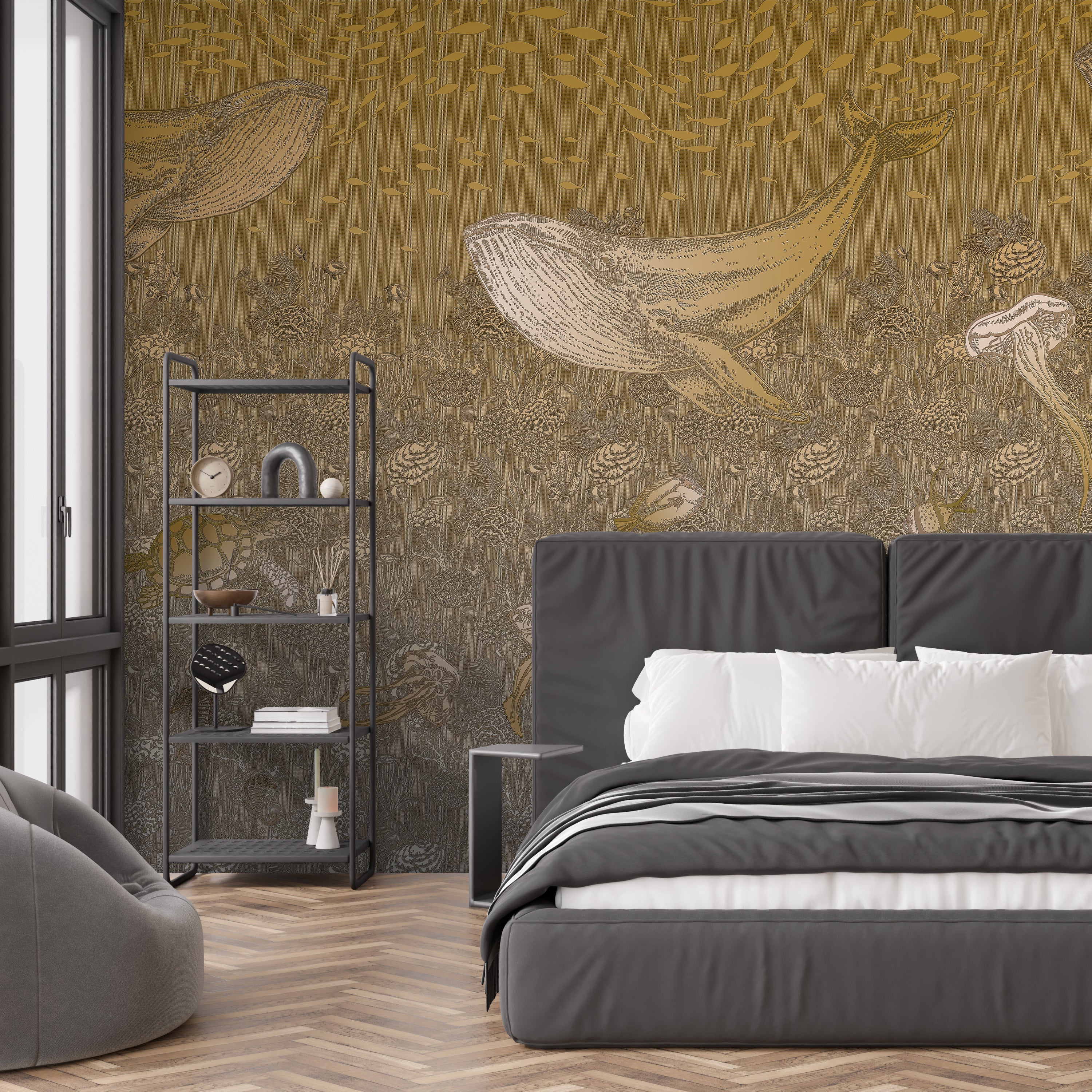 3D Whale Watch - Printed Mural