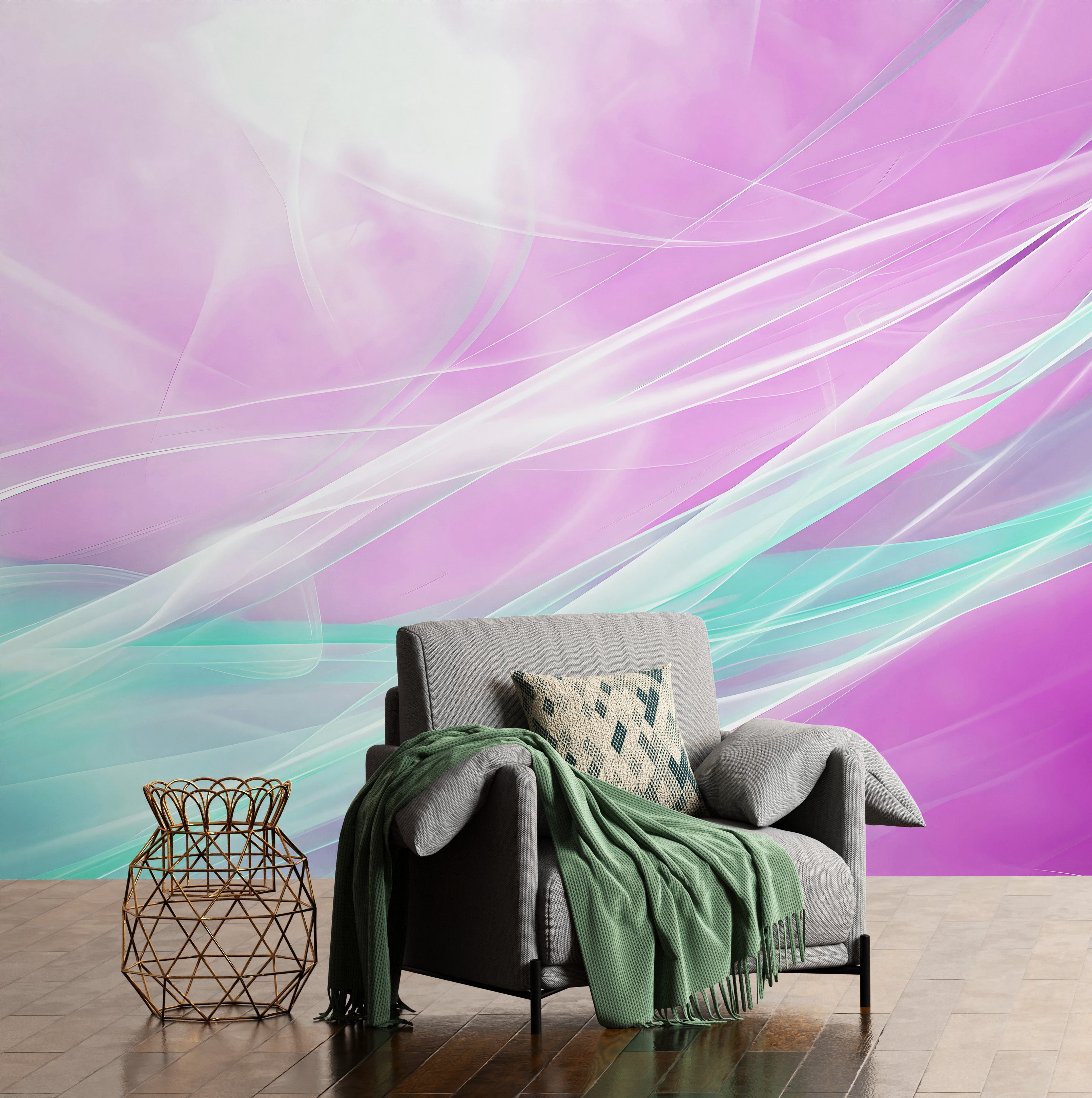 Spectral Swirls Mural