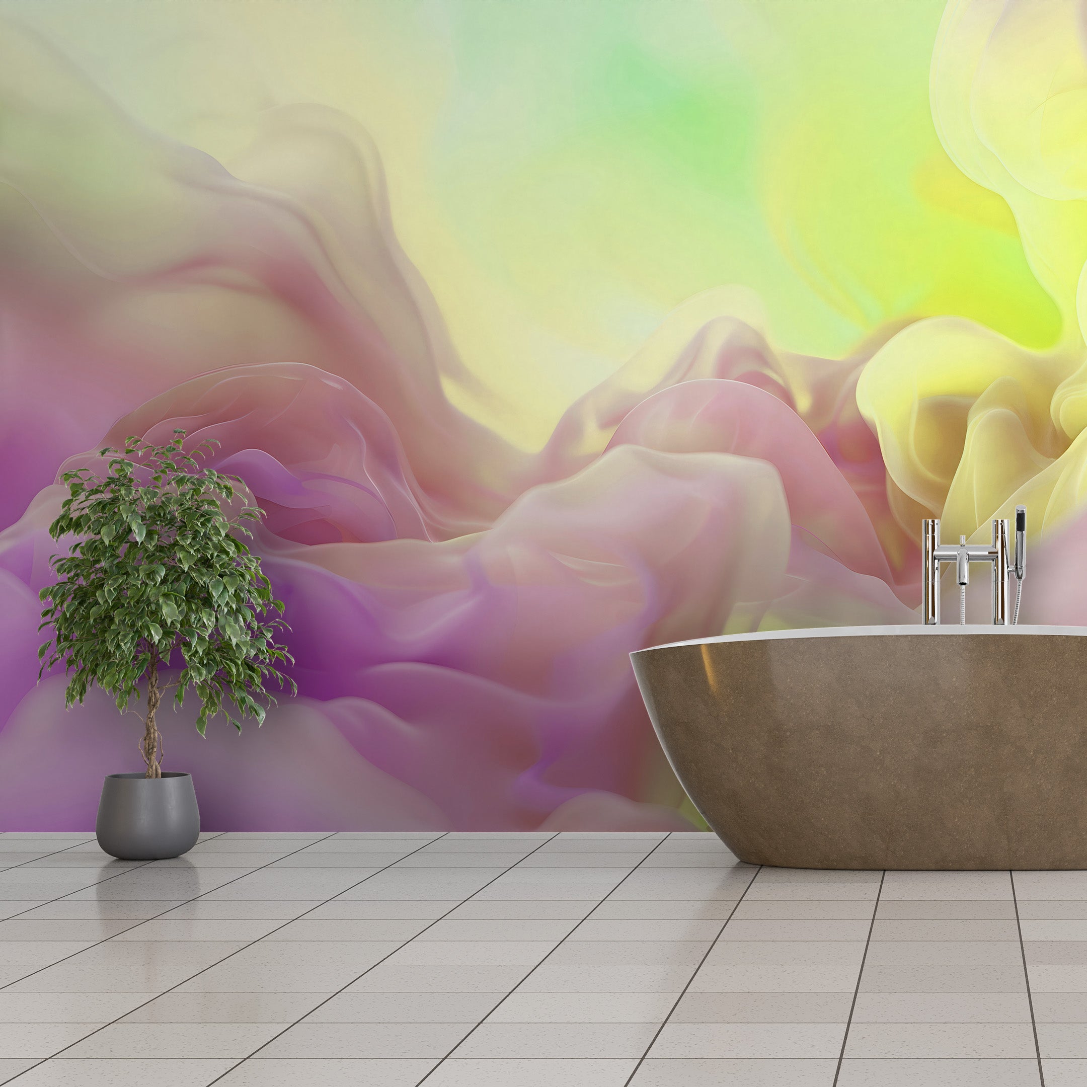 Chromatic Clouds Mural