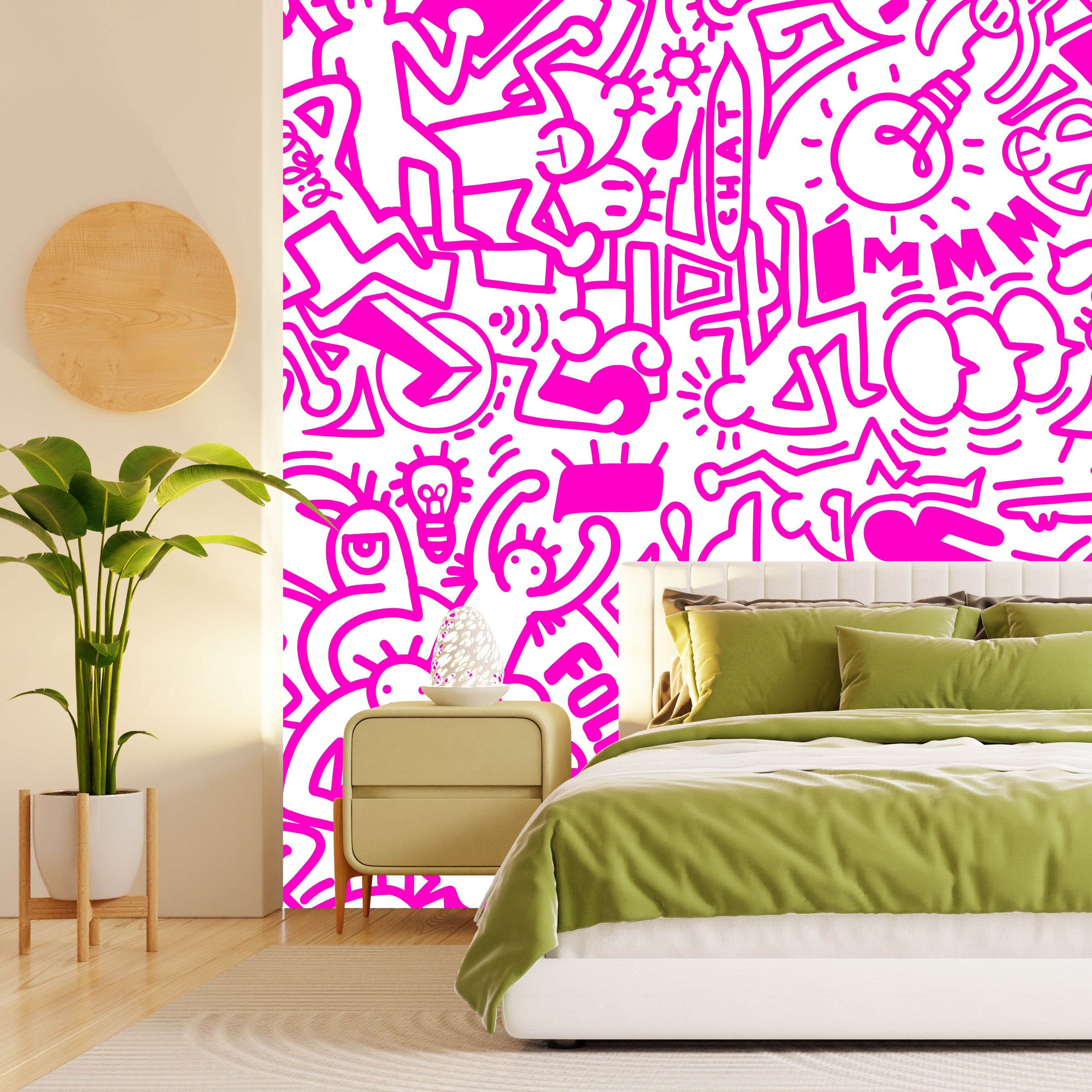 Ink Sketch Playground Mural