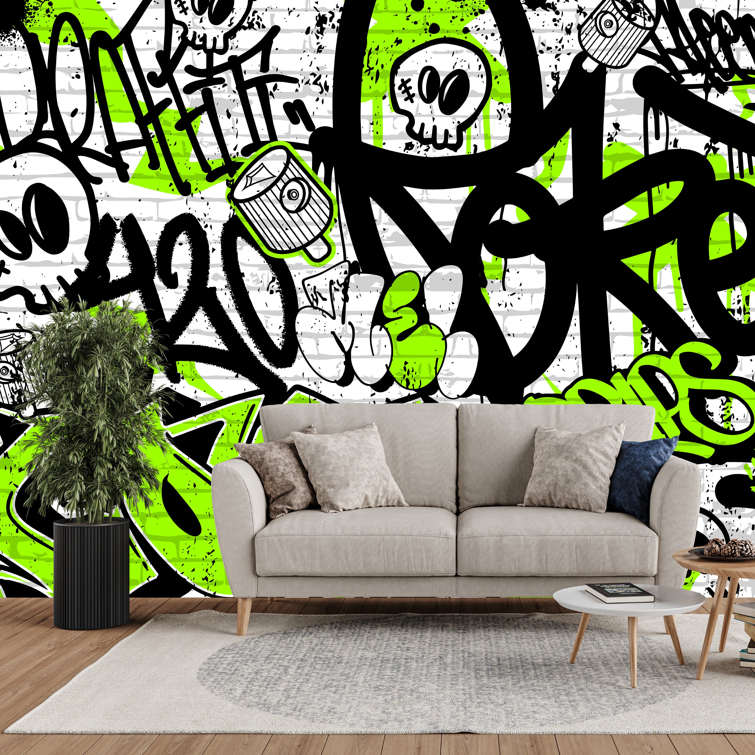 Tag & Spark - Skull Riot Mural