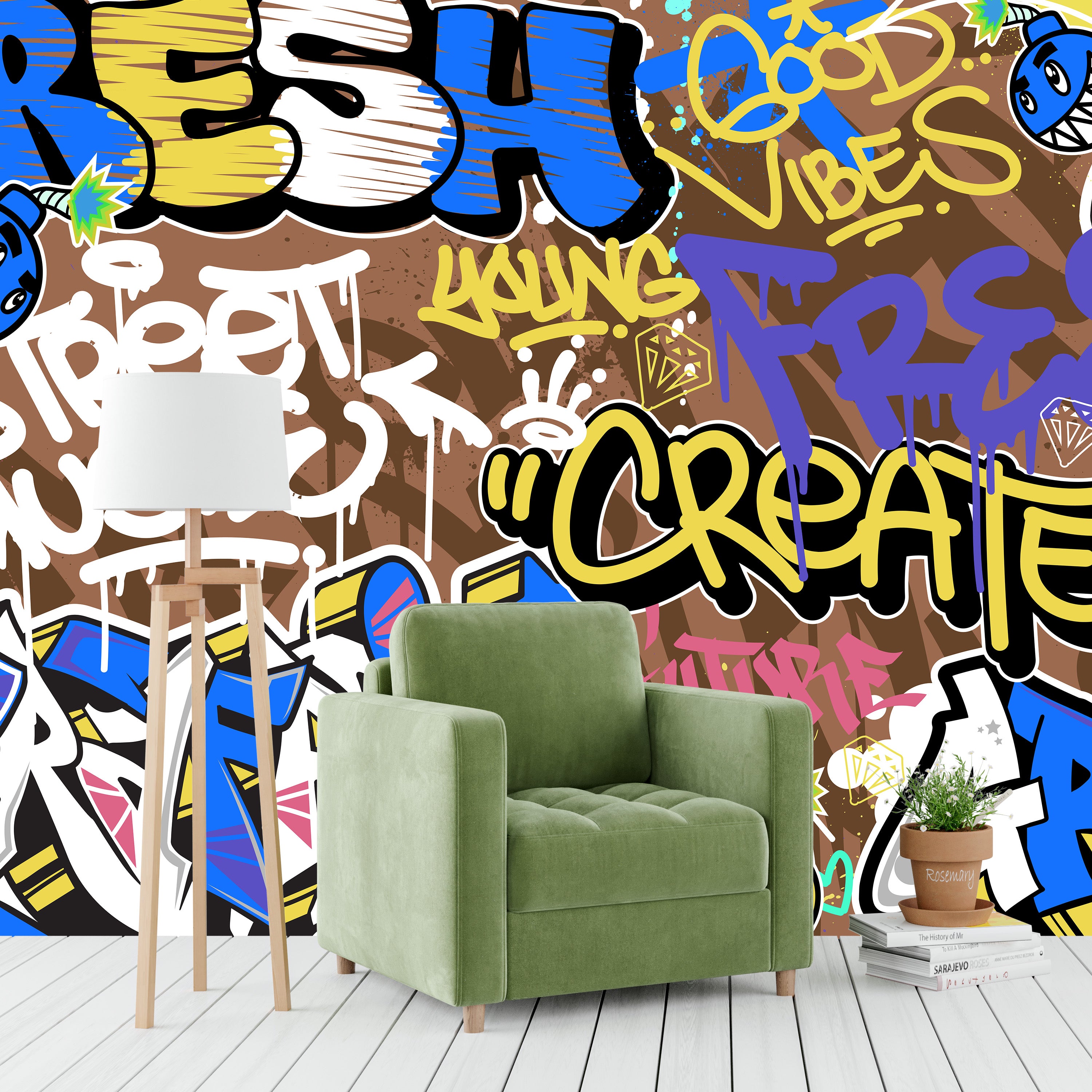 Tag & Spark - Graffiti Pop Mural