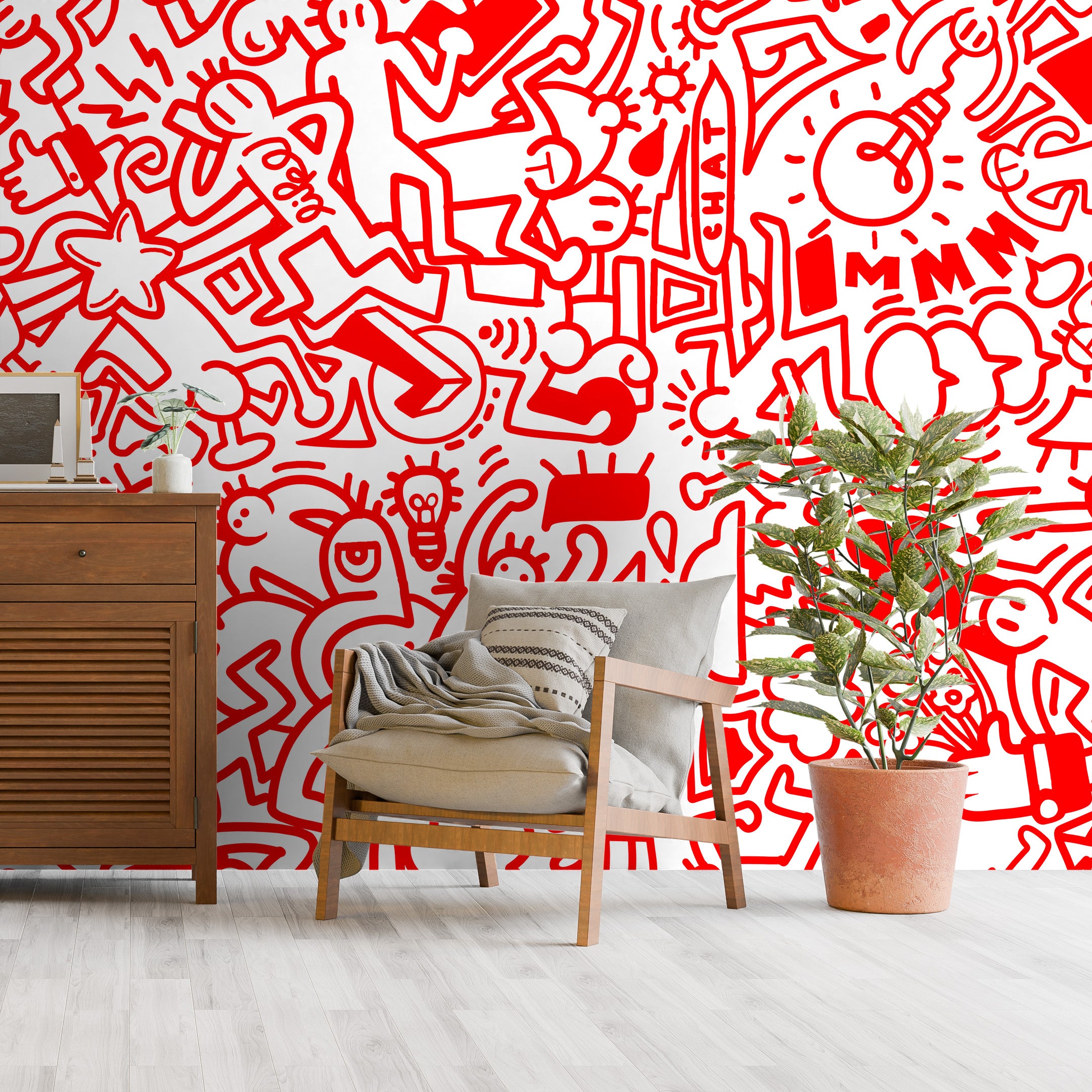 Ink Sketch Playground Mural