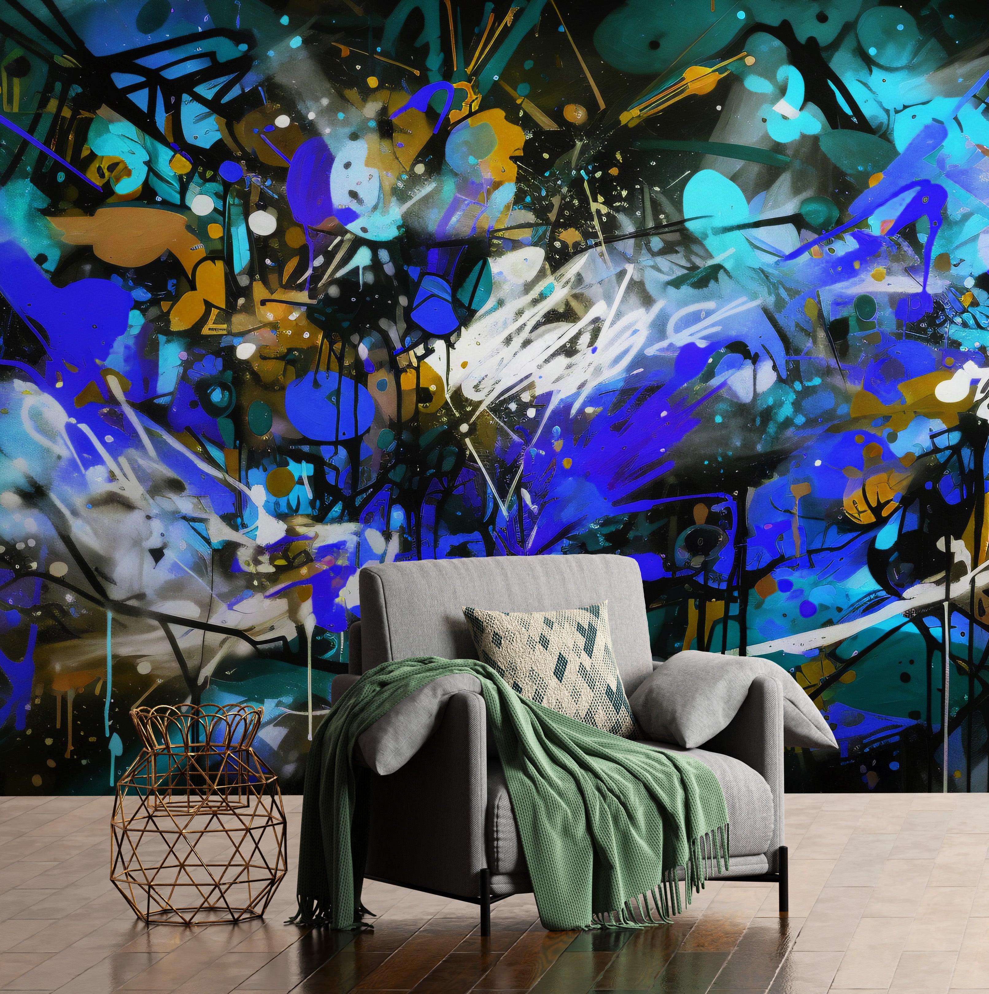 Urban Graffiti Fusion Mural