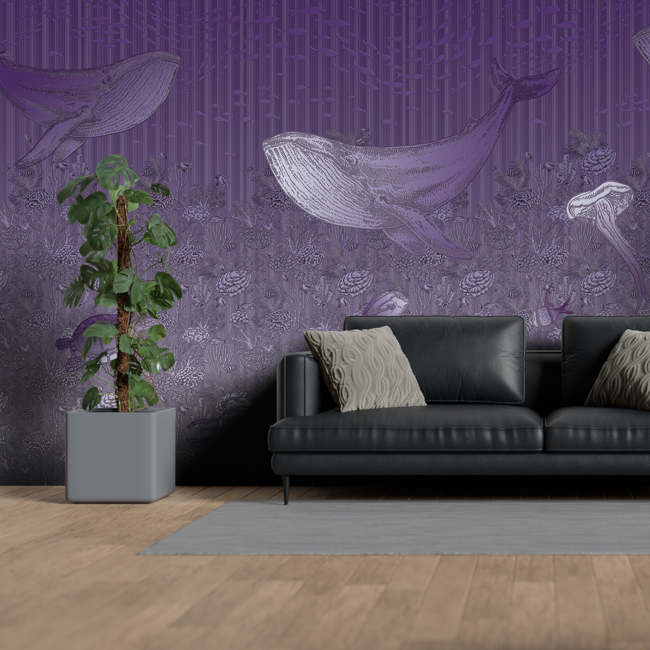 3D Whale Watch - Printed Mural