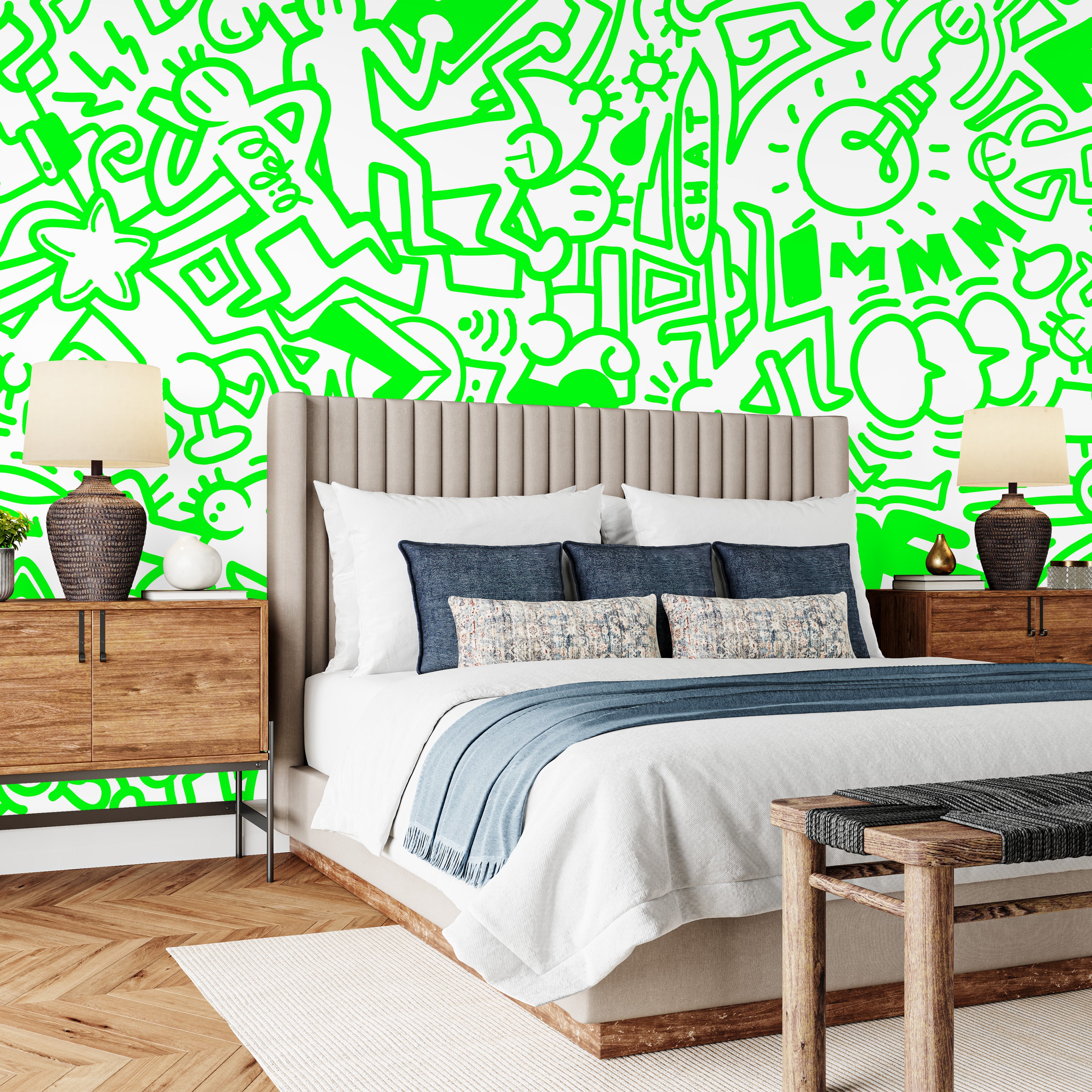 Ink Sketch Playground Mural