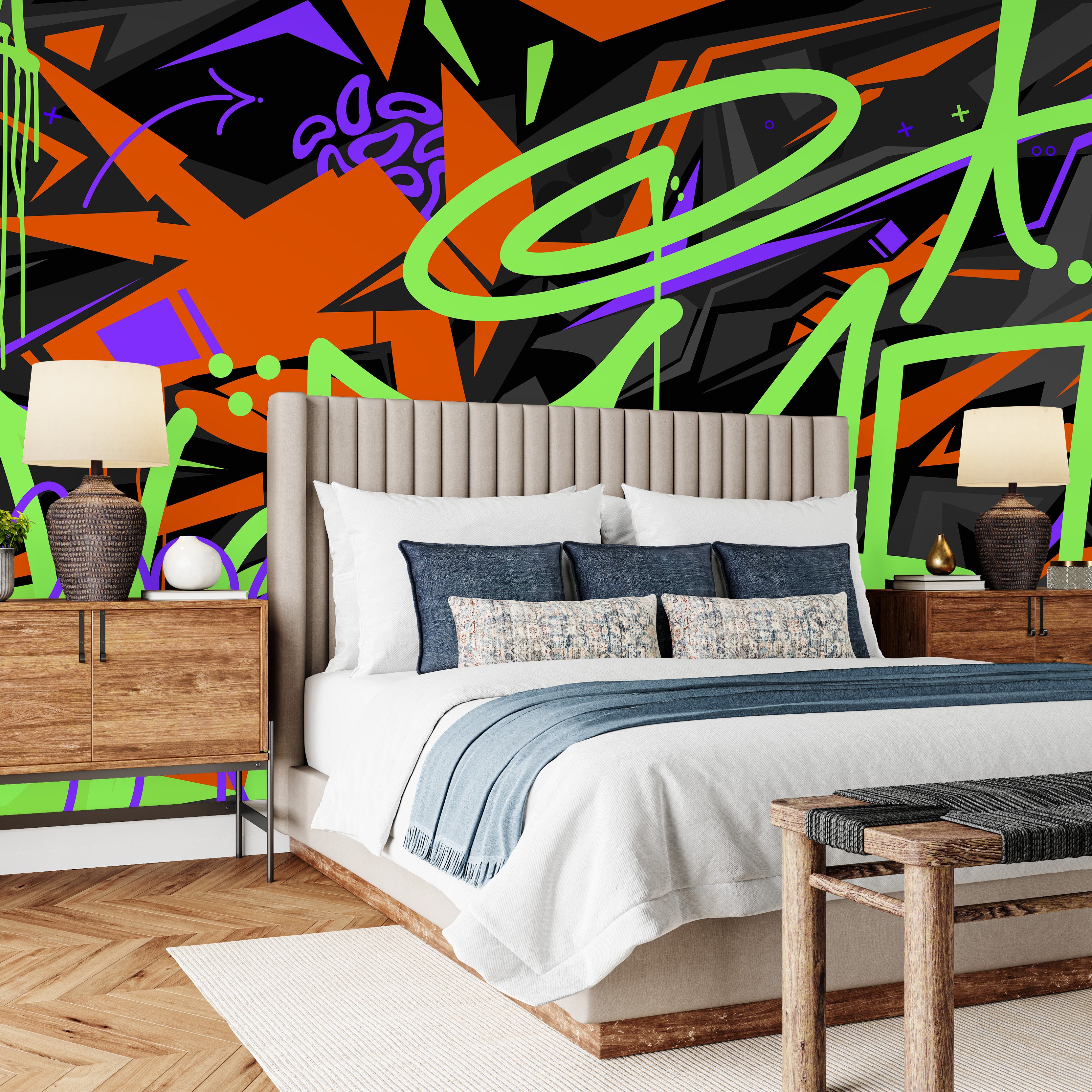 Tag & Spark - Street Scribble Mural