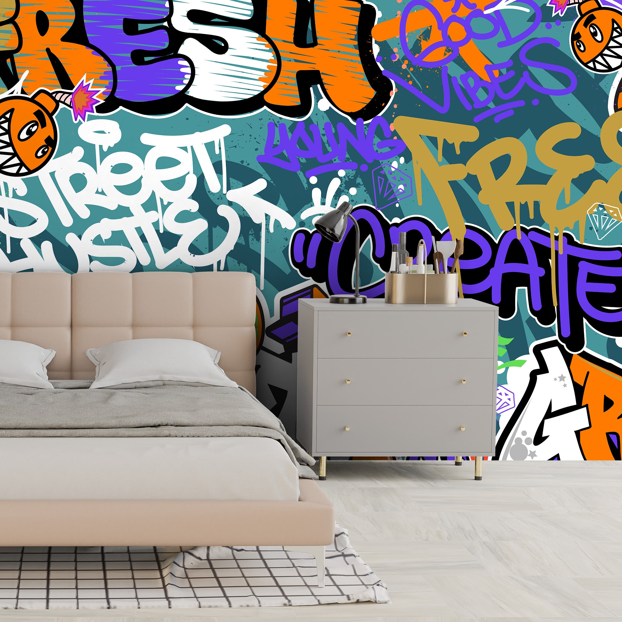 Tag & Spark - Graffiti Pop Mural