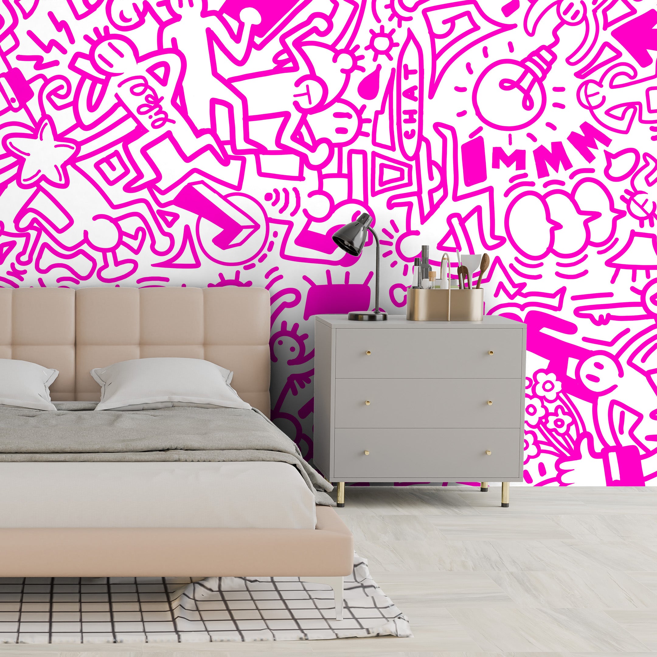 Ink Sketch Playground Mural