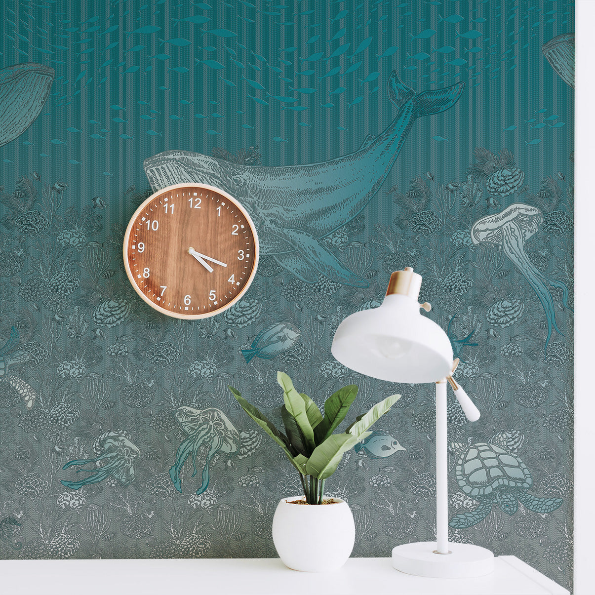 3D Whale Watch - Printed Mural